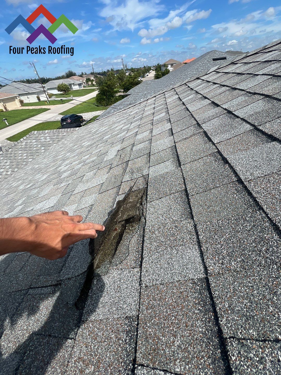 Storm Damage Roof Repair by Four Peaks Roofing