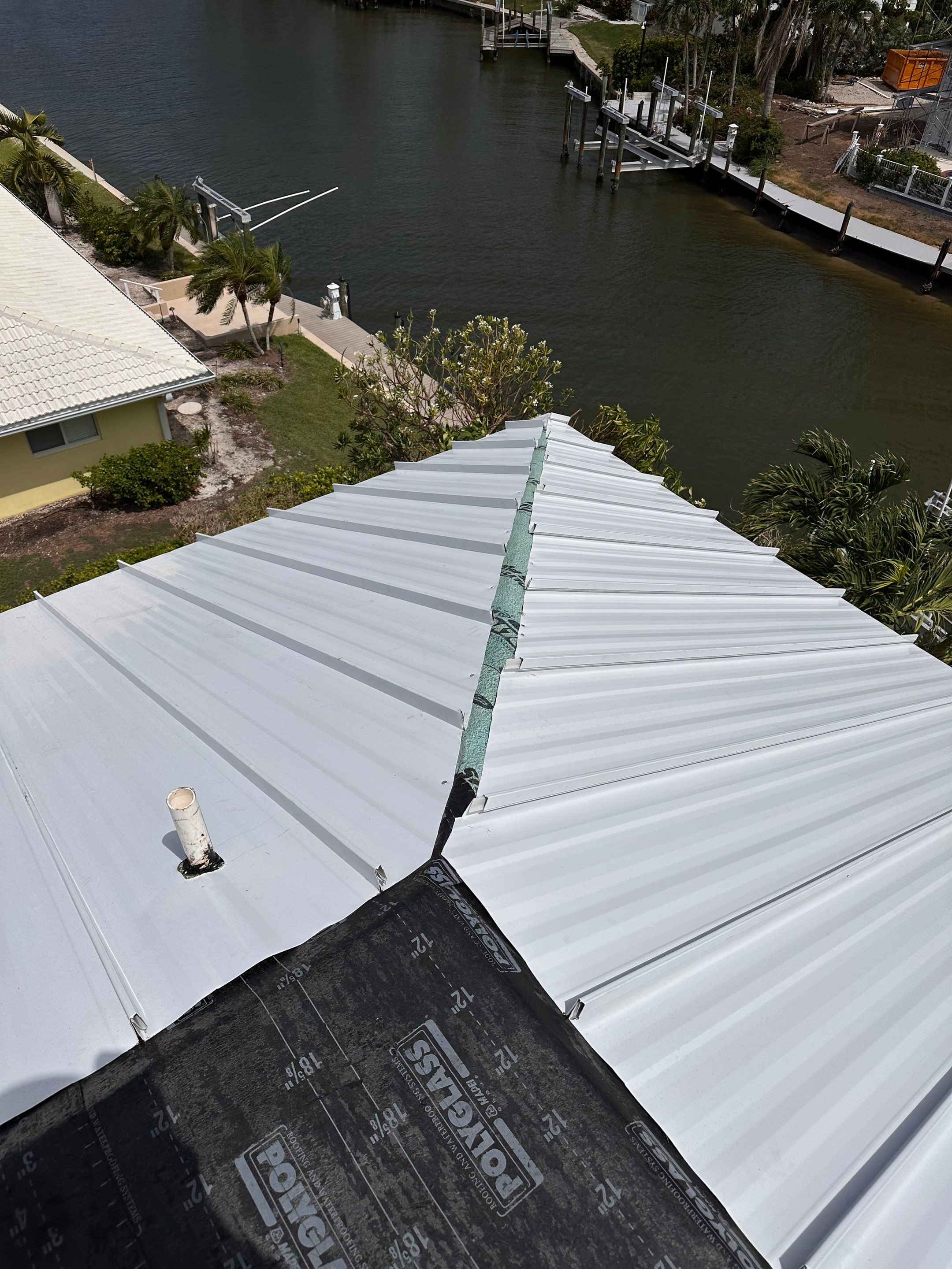Sanibel Island Standing Seam Roof Replacement by Four Peaks Roofing
