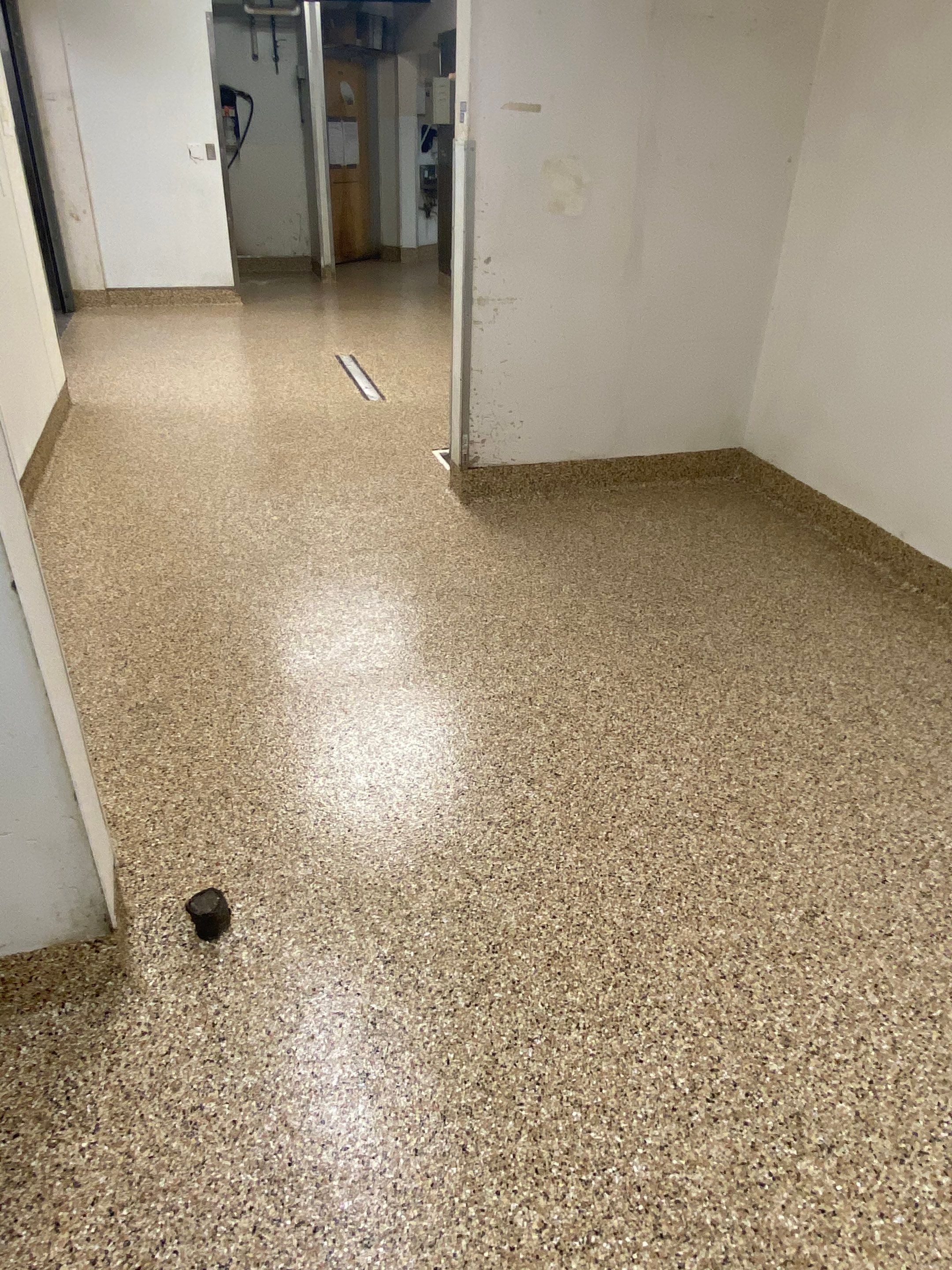 Commercial Floor Transformation using Penntek Evolution System by Croc Coatings, LLC