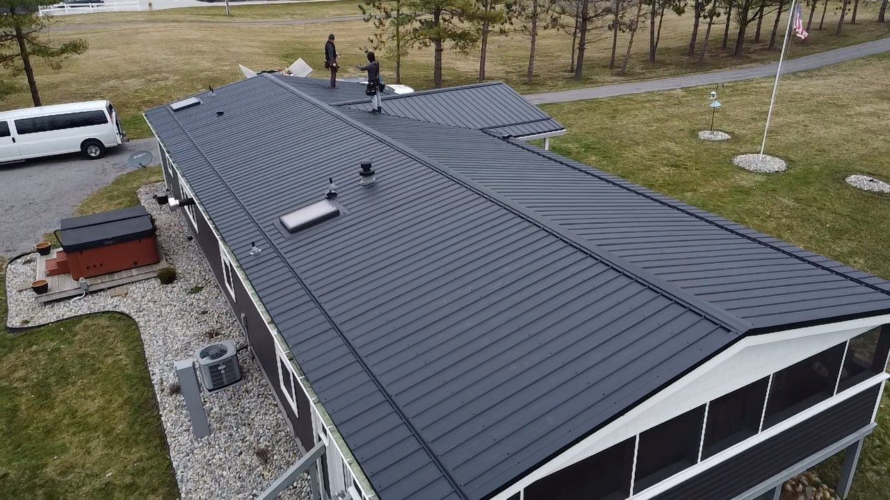 Exposed Fastener Metal Roof Replacement – Columbia City, Indiana by 4Ever Metal Roofing