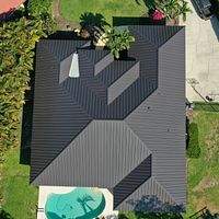 24ga 1.5" Mechanical Seam Dark Bronze  by Total Roofing System The Metal Roof Experts