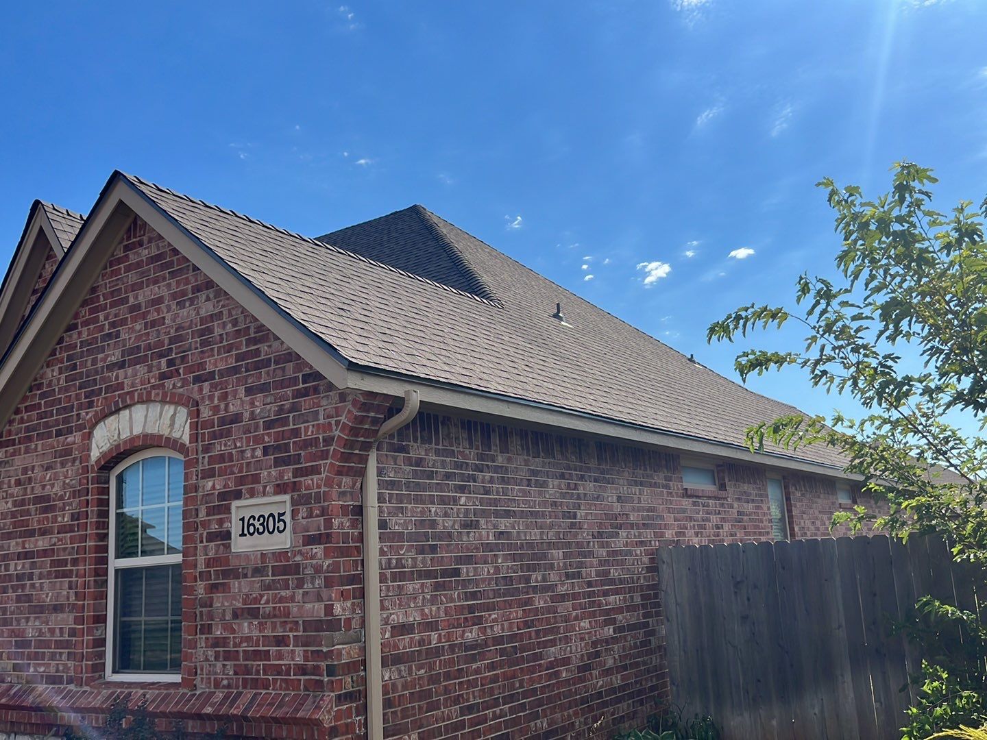 Reroof using GAF HDZ - Weathered Wood by Castillo Roofing