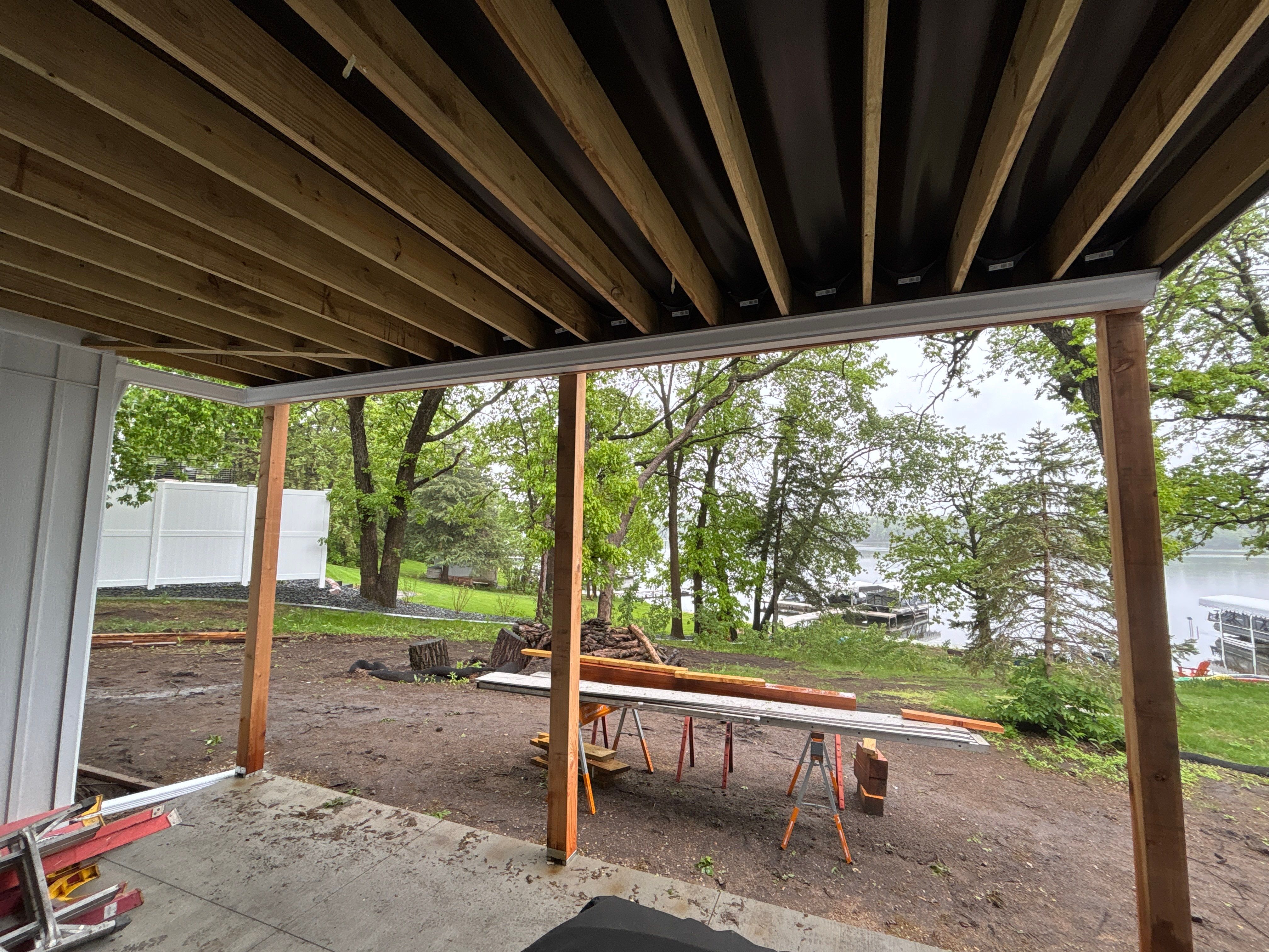 6-Inch White Seamless Gutters with Leaf Blaster Pro Gutter Covers – Cold Spring, MN by Next Level Seamless Gutters / Exteriors Inc.