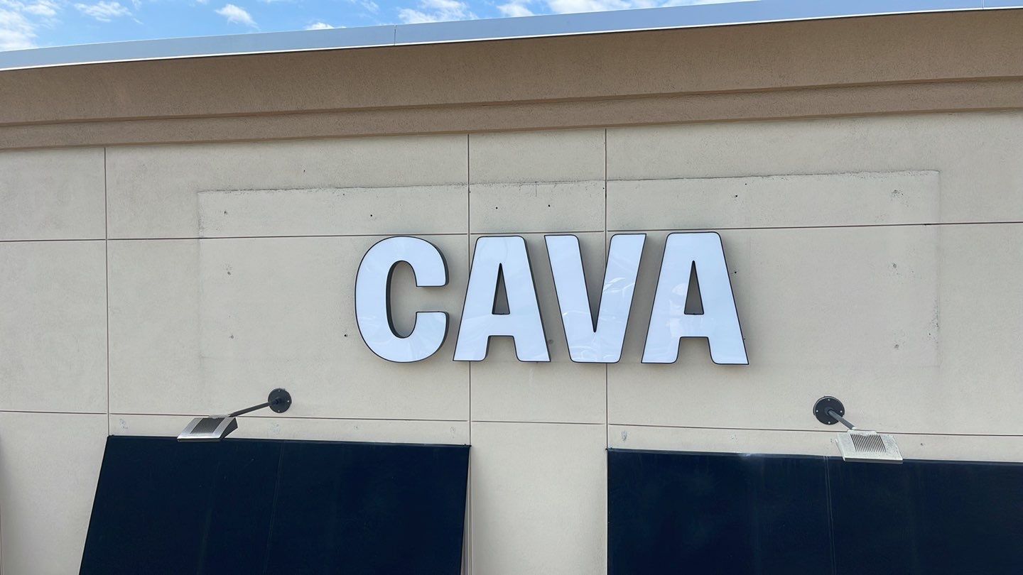 Channel Letter for CAVA by SignCrafters