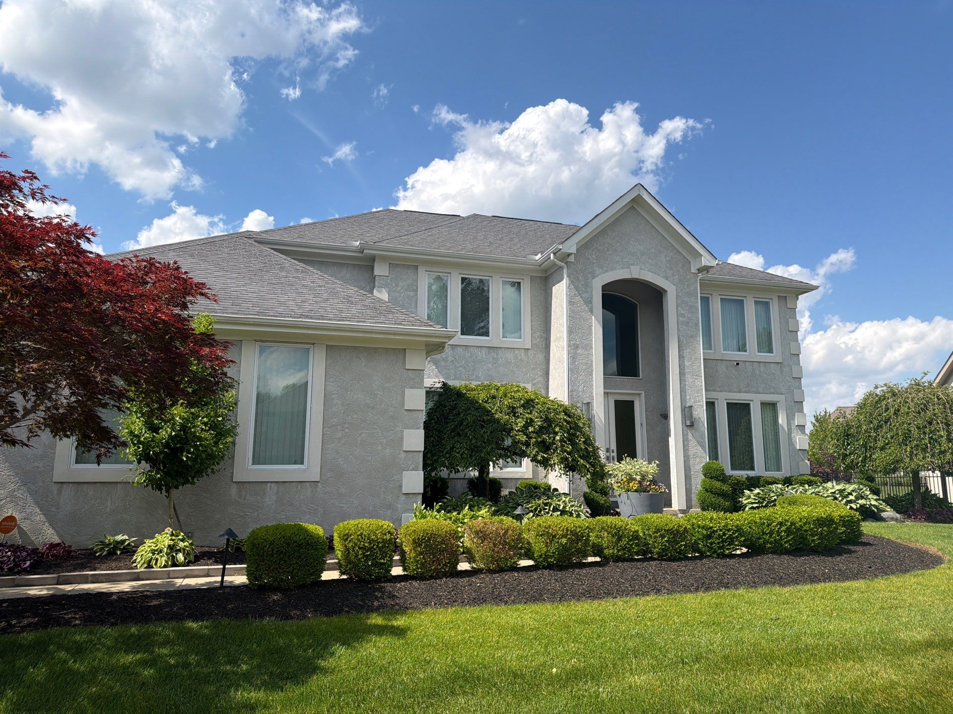 Asphalt Shingle Roof Replacement for Stucco Residence in Westerville by Assured Restoration