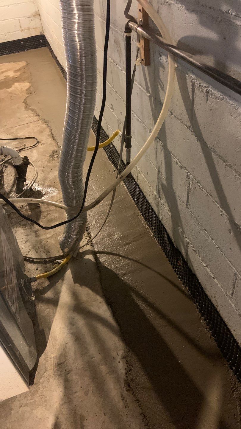 Interior Drain Tile - South MPLS by Waterproofing Northeast