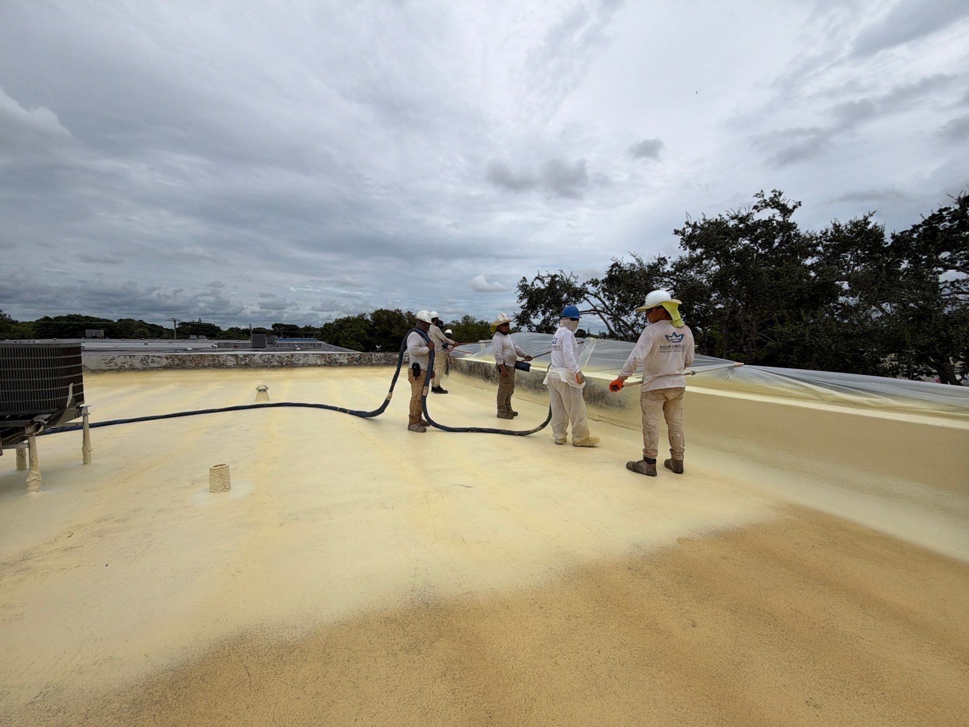 Fort Lauderdale Commercial Roof Restoration with Spray Foam Coating by Roof King LLC