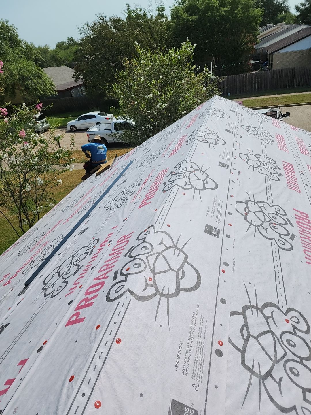 Residential Roofing Installation using Owen's Corning Duration (Lifetime) Shingles by Roof Repair Company