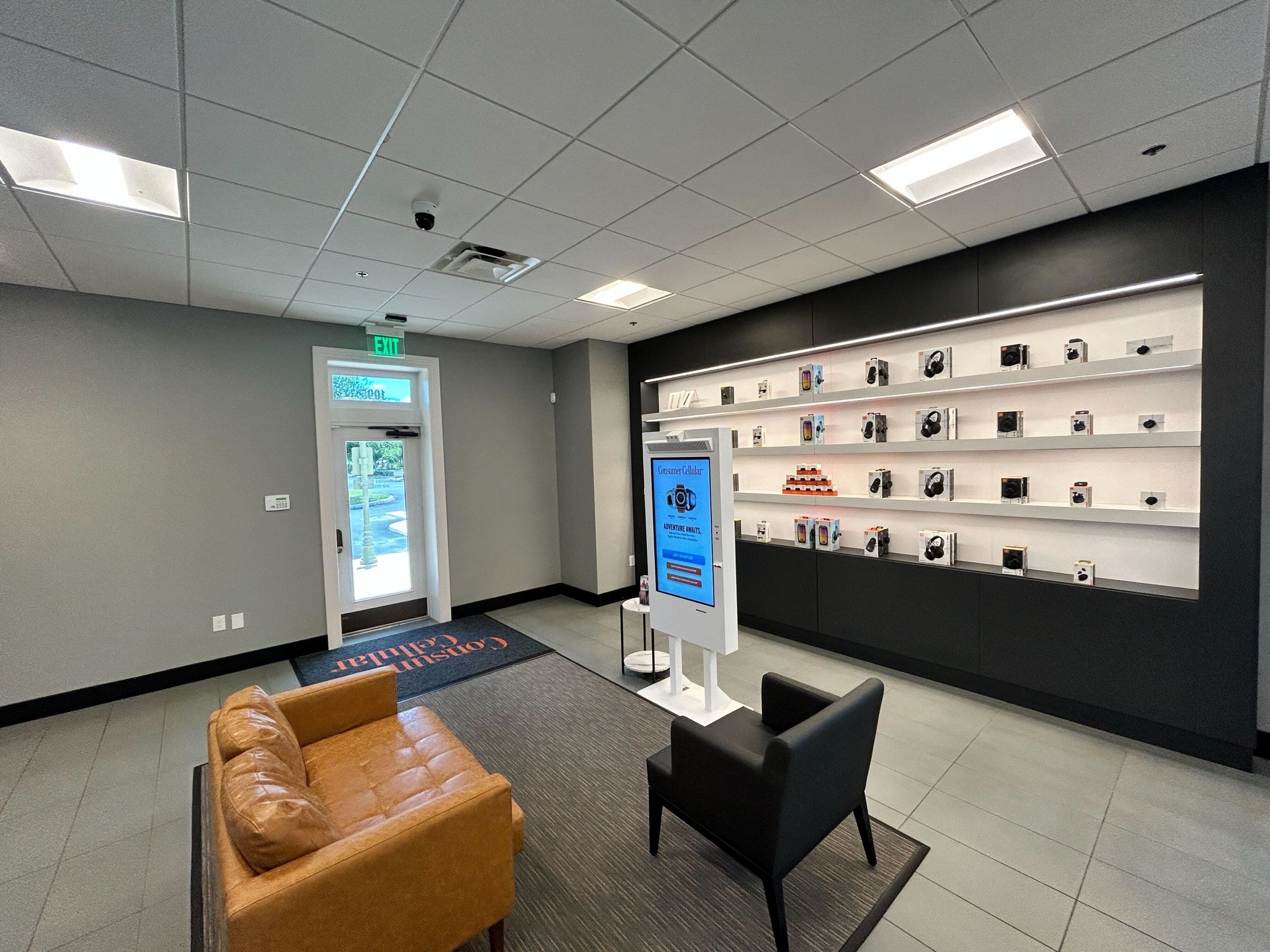 Consumer Cellular Retail Store Buildout – The Villages, FL – Security, Networking & Low-Voltage Installation by TeleCommPro