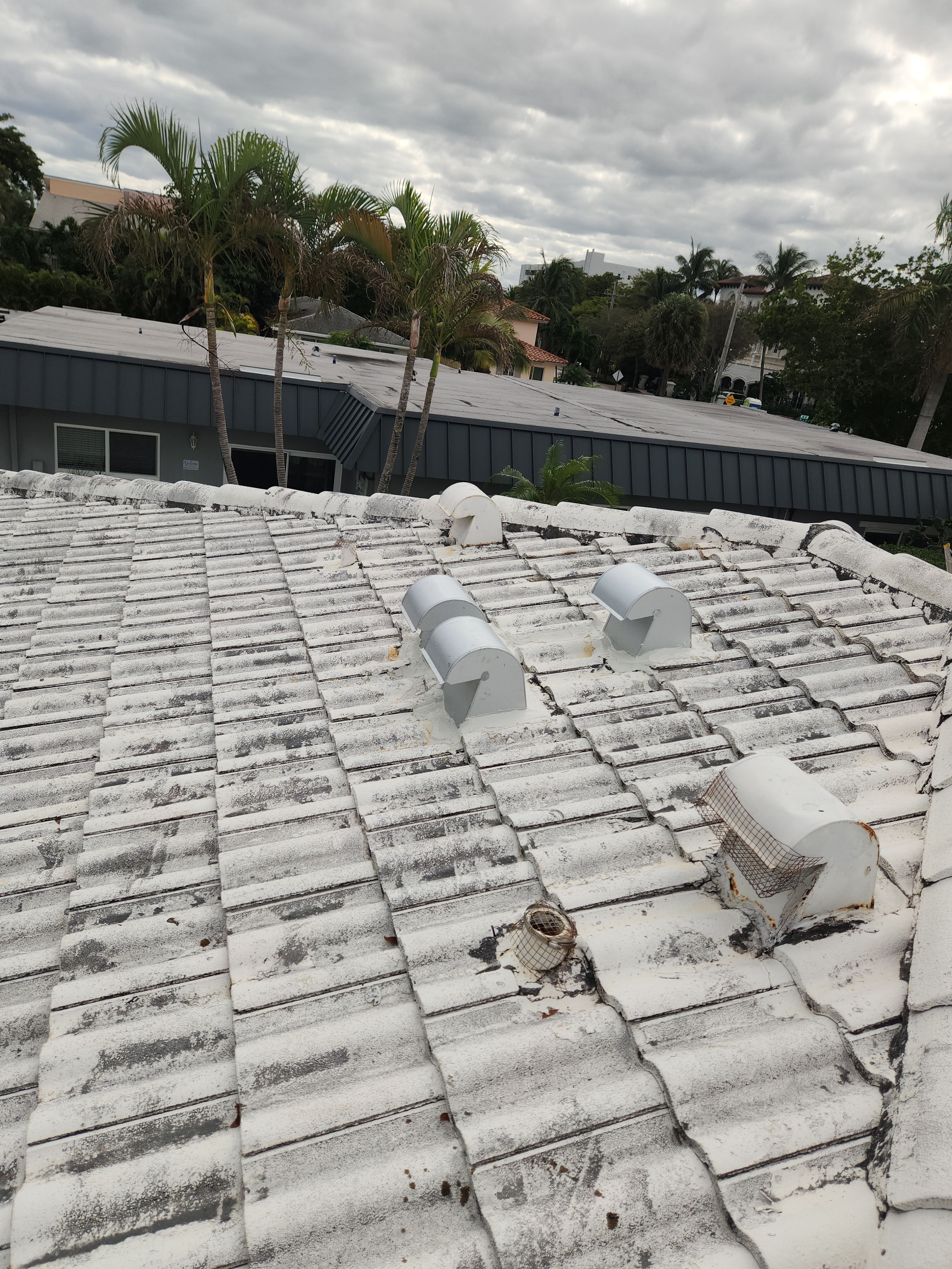 Concrete Tile Roof Repair and Vent Replacement in Deerfield Beach by Aastro Roofing