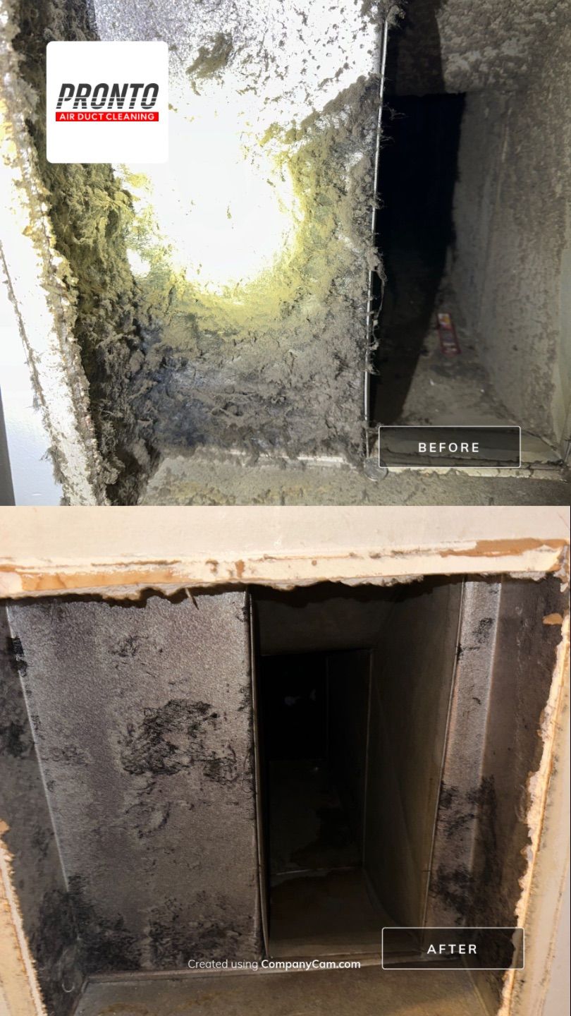Air duct cleaning using Hypervac by Pronto Air Duct Cleaning