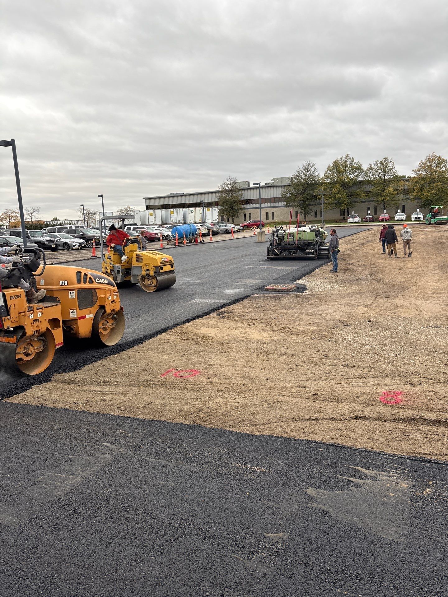 Employee Parking Lot by Concrete One Construction