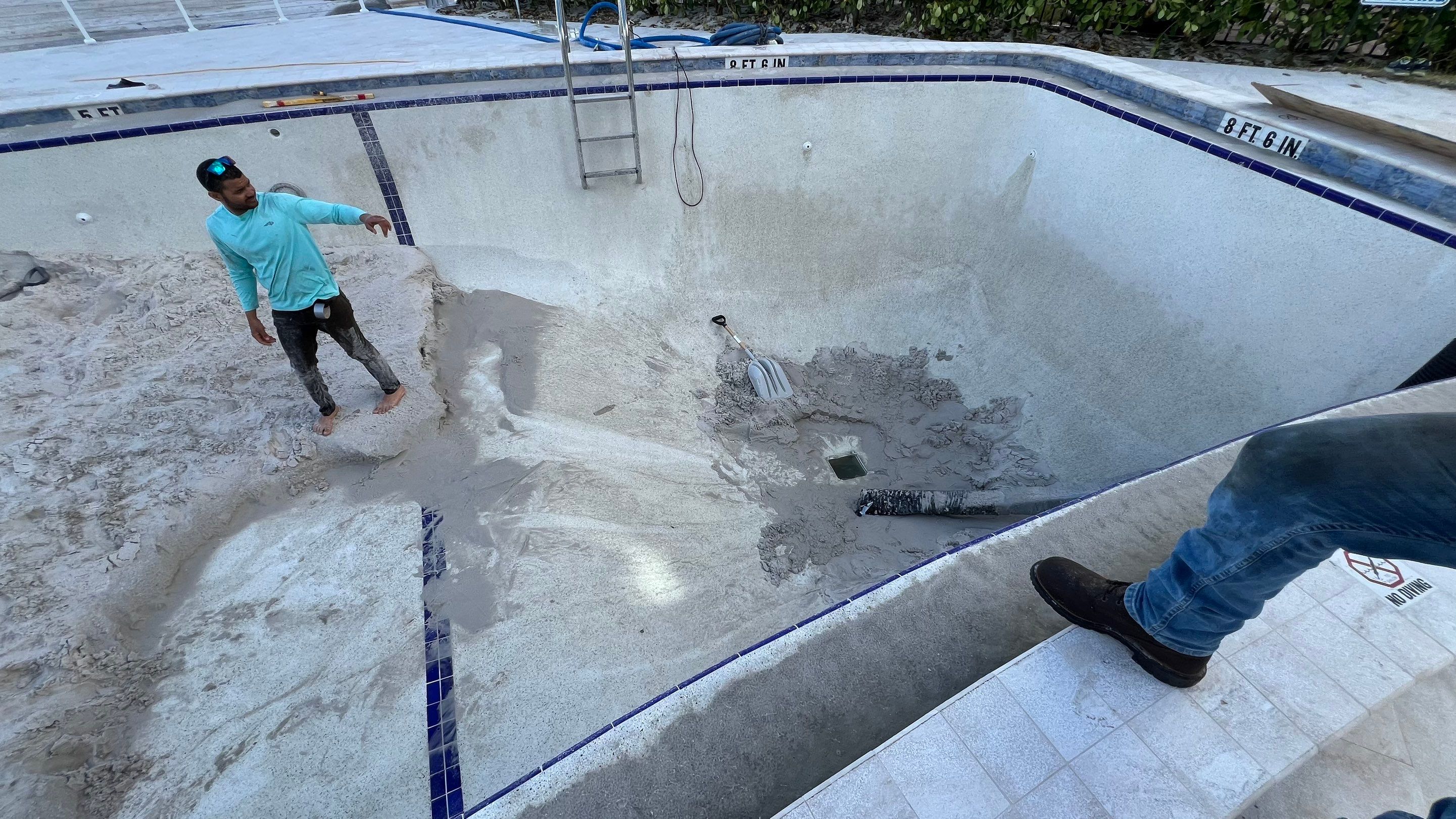 Naples Condo Pool Cleanout by APS Power & Water