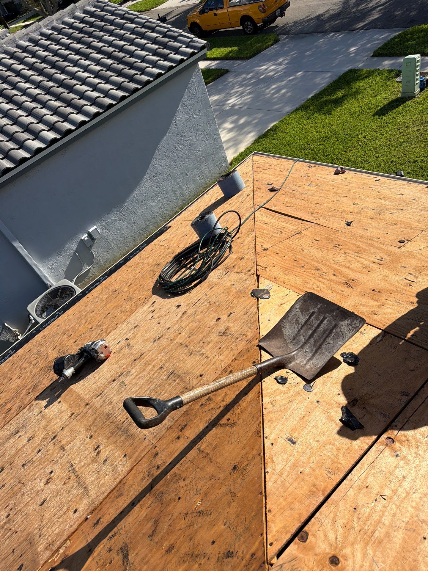 Residential Concrete Tile Roof Replacement and Deck Repair in Miramar by Aastro Roofing