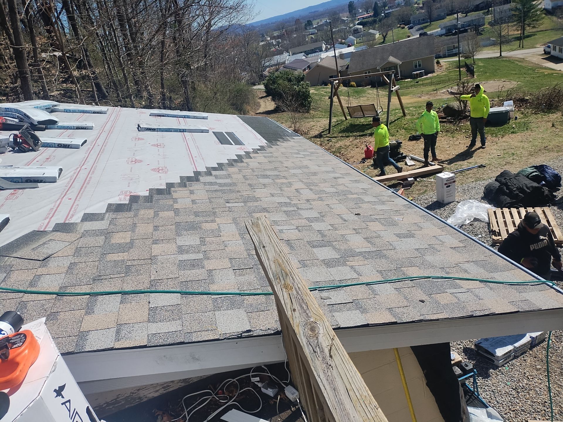 Residential Roofing Installation using Performance Shingles by Mr. Roofer