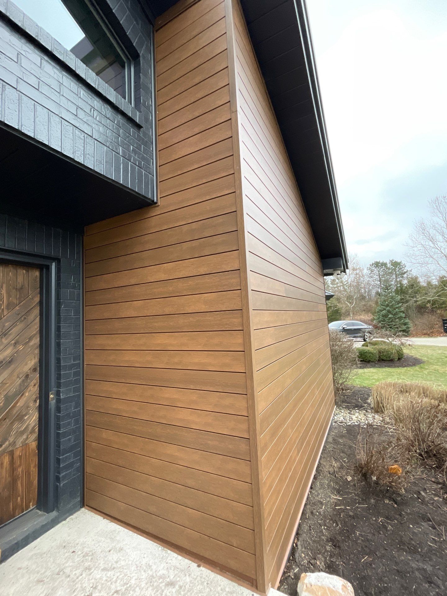 Black Frost Metal Shake Roof & Modern Exterior Renovation – Fort Wayne, IN by 4Ever Metal Roofing