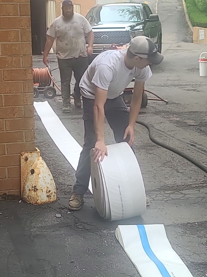 Sewer Repair using Perma-Liner through two manholes by Sureway Comfort John Wilcox Plumbing Heating Cooling