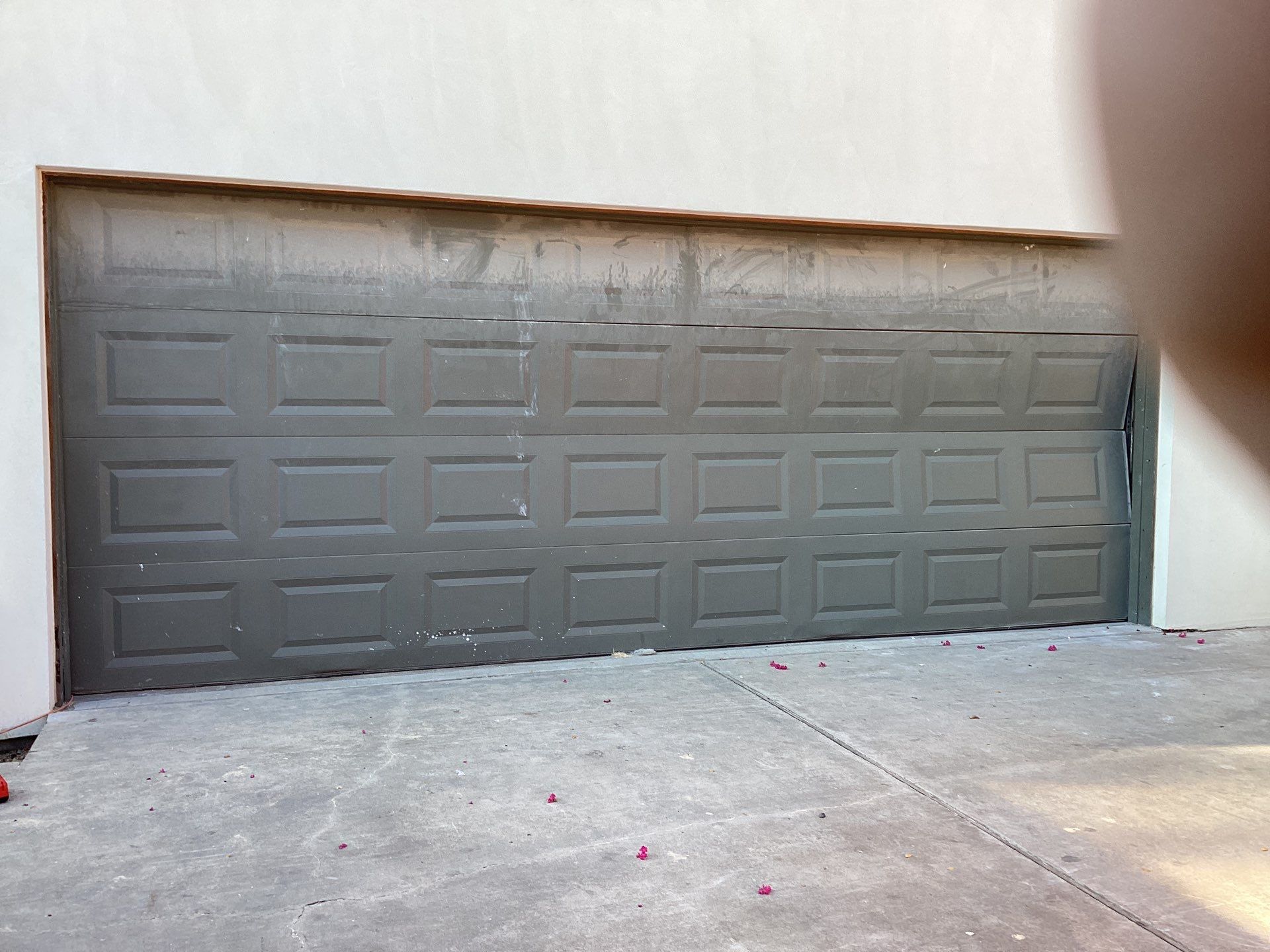 New Garage Door using Timberlane Wood Garage Door + LiftMaster Heavy Duty Opener by Meadows Garage Doors
