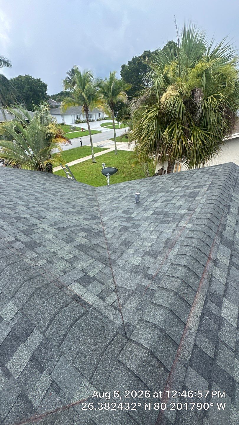 Architectural Shingle Installation and Flat Roof Waterproofing in Boca Raton by AJF ROOFING INC
