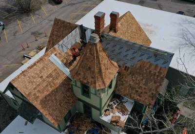 Rapid City Historic Building Receives New Cedar Shingles