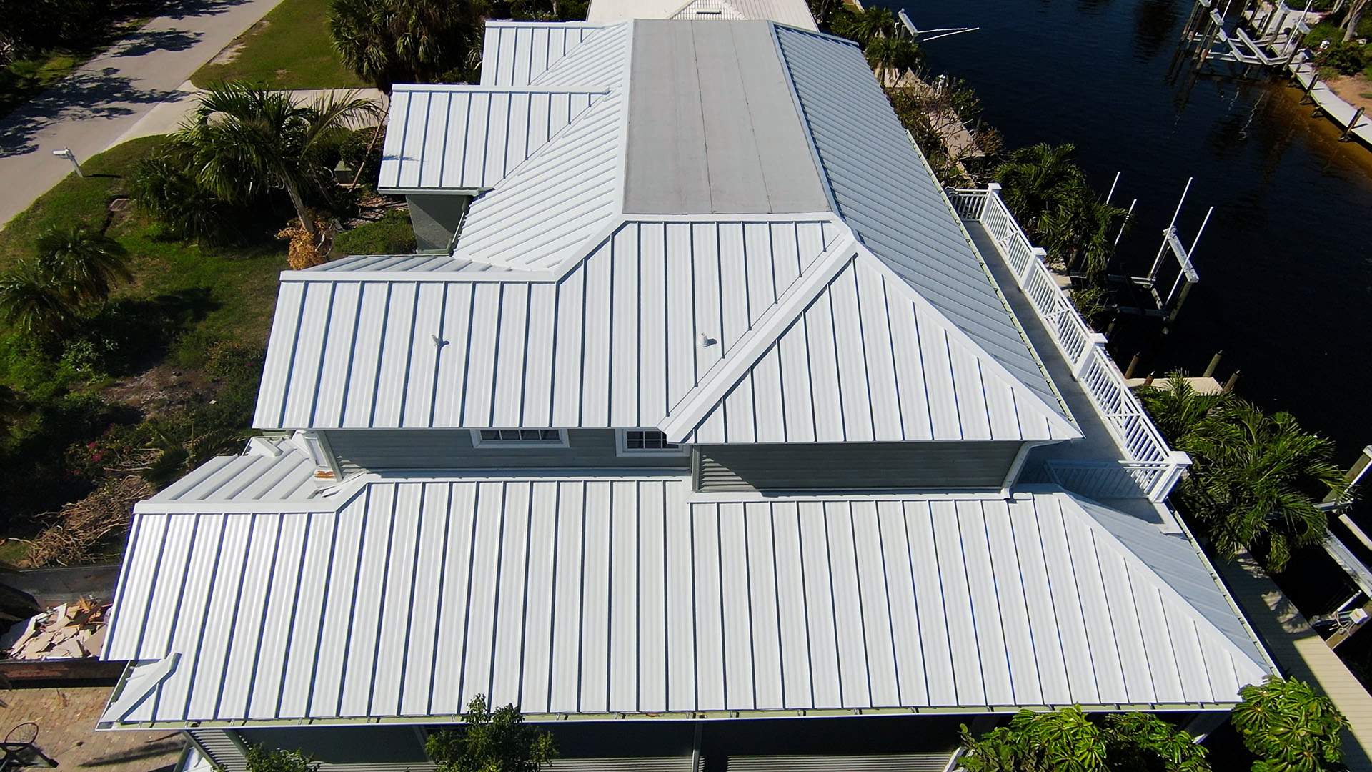Sanibel Island Standing Seam Roof Replacement by Four Peaks Roofing
