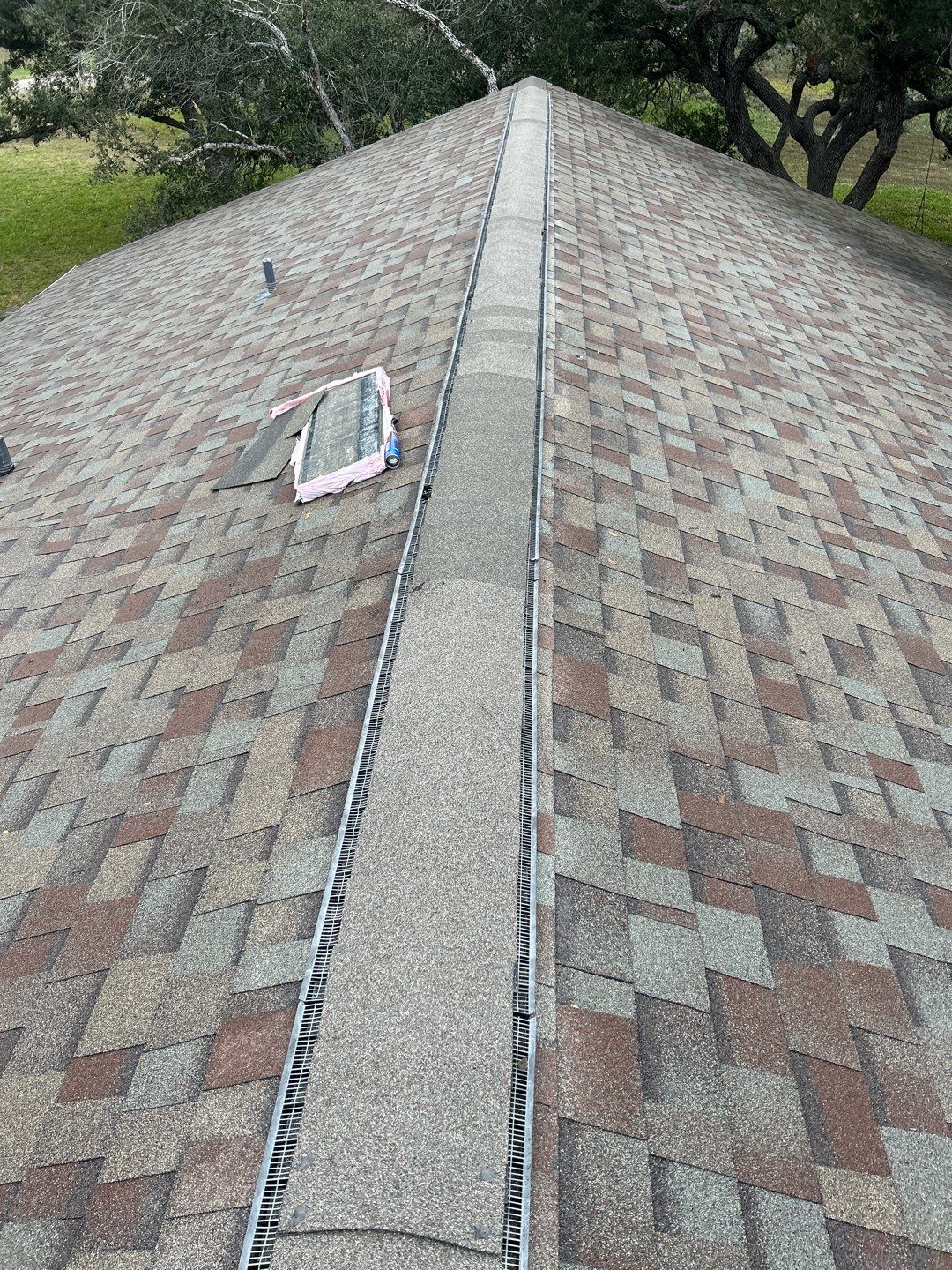 Residential Roofing Repair using Custom Fabricated Metal Spark Arrestor by Lighthouse Roofing