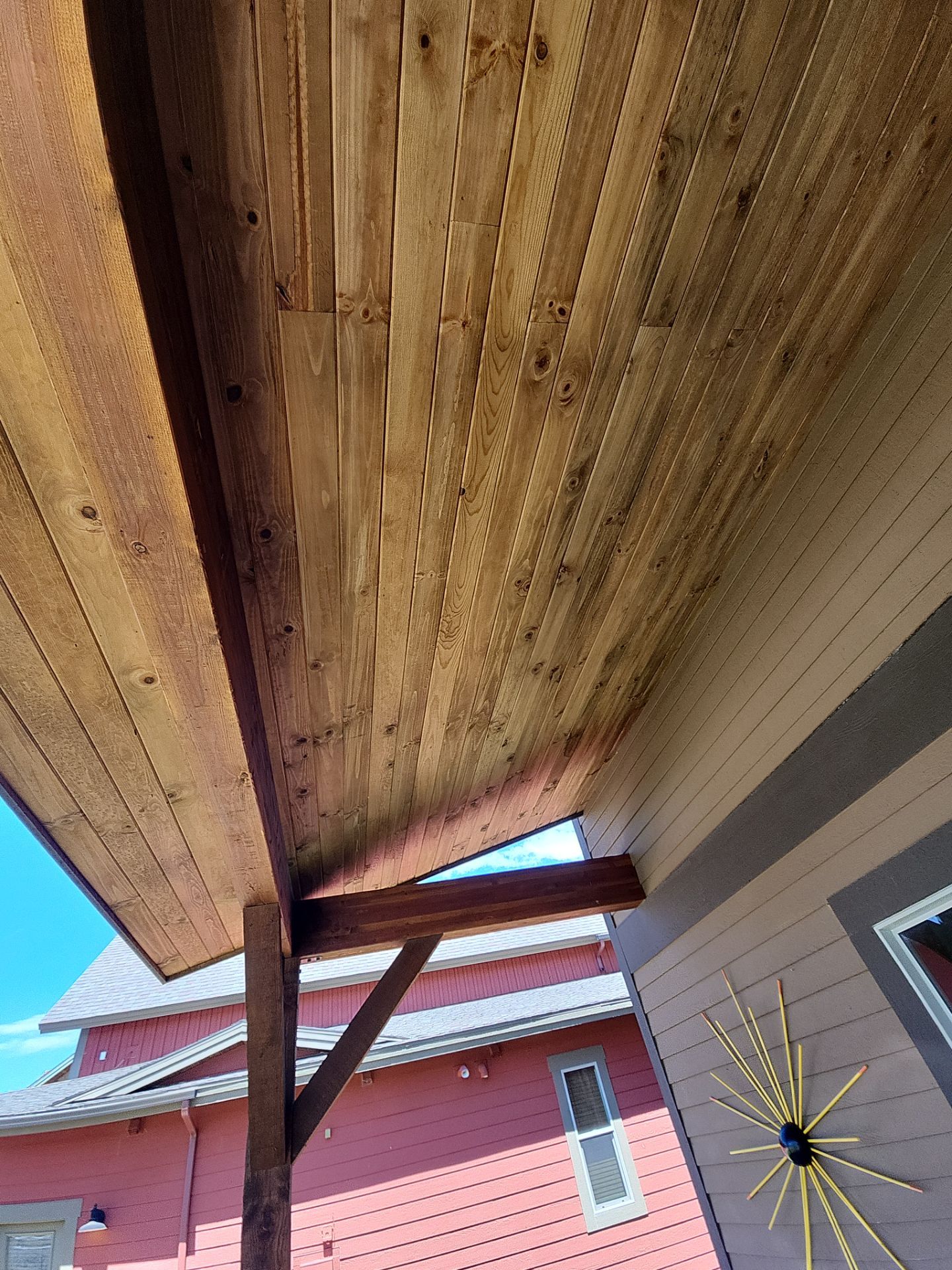 Exterior Painting Using Stain by Wheatley Creek Services
