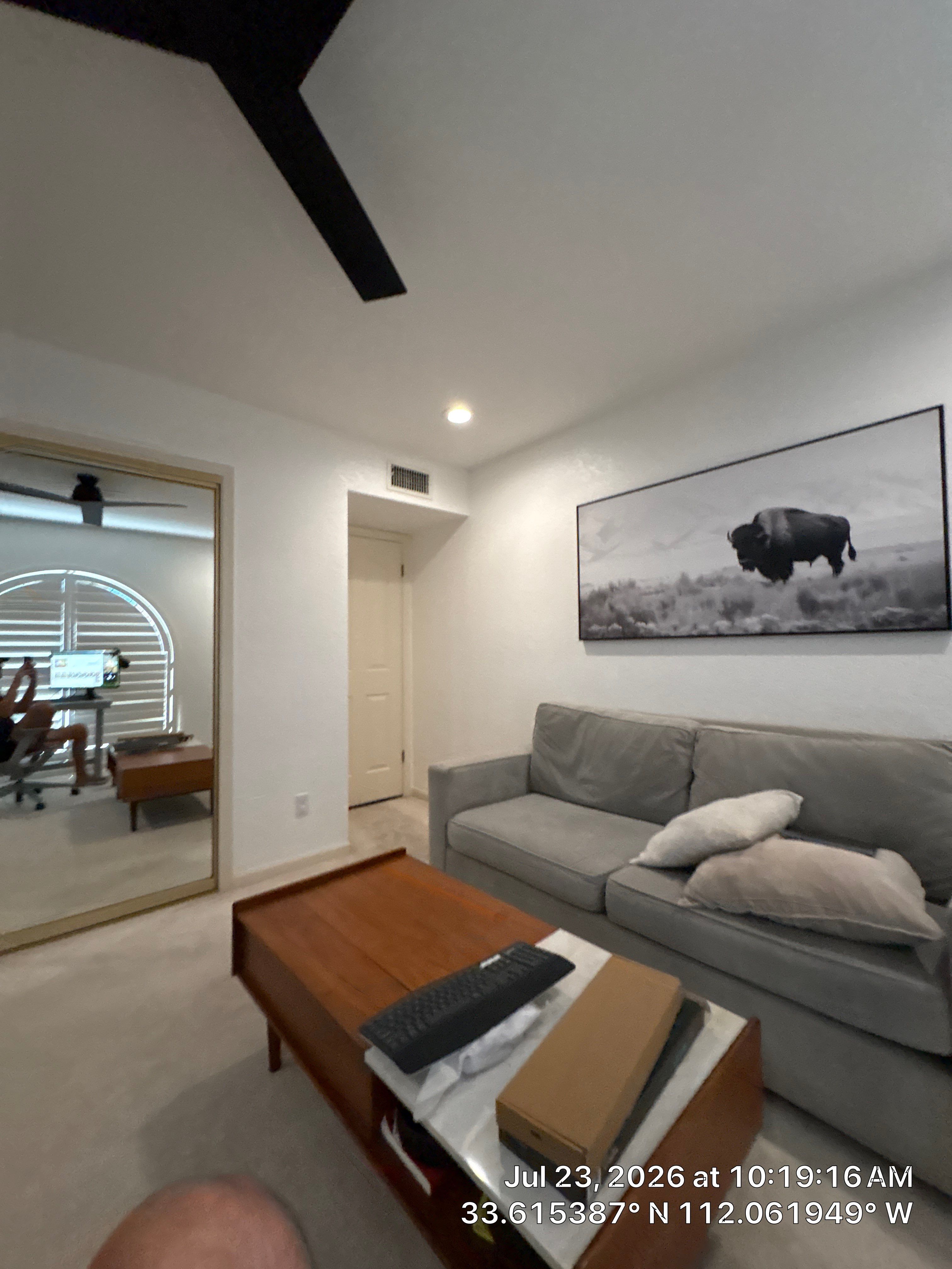 Custom Home Office Setup and Plantation Shutter Installation in Phoenix by CompanyCam Sales Demo