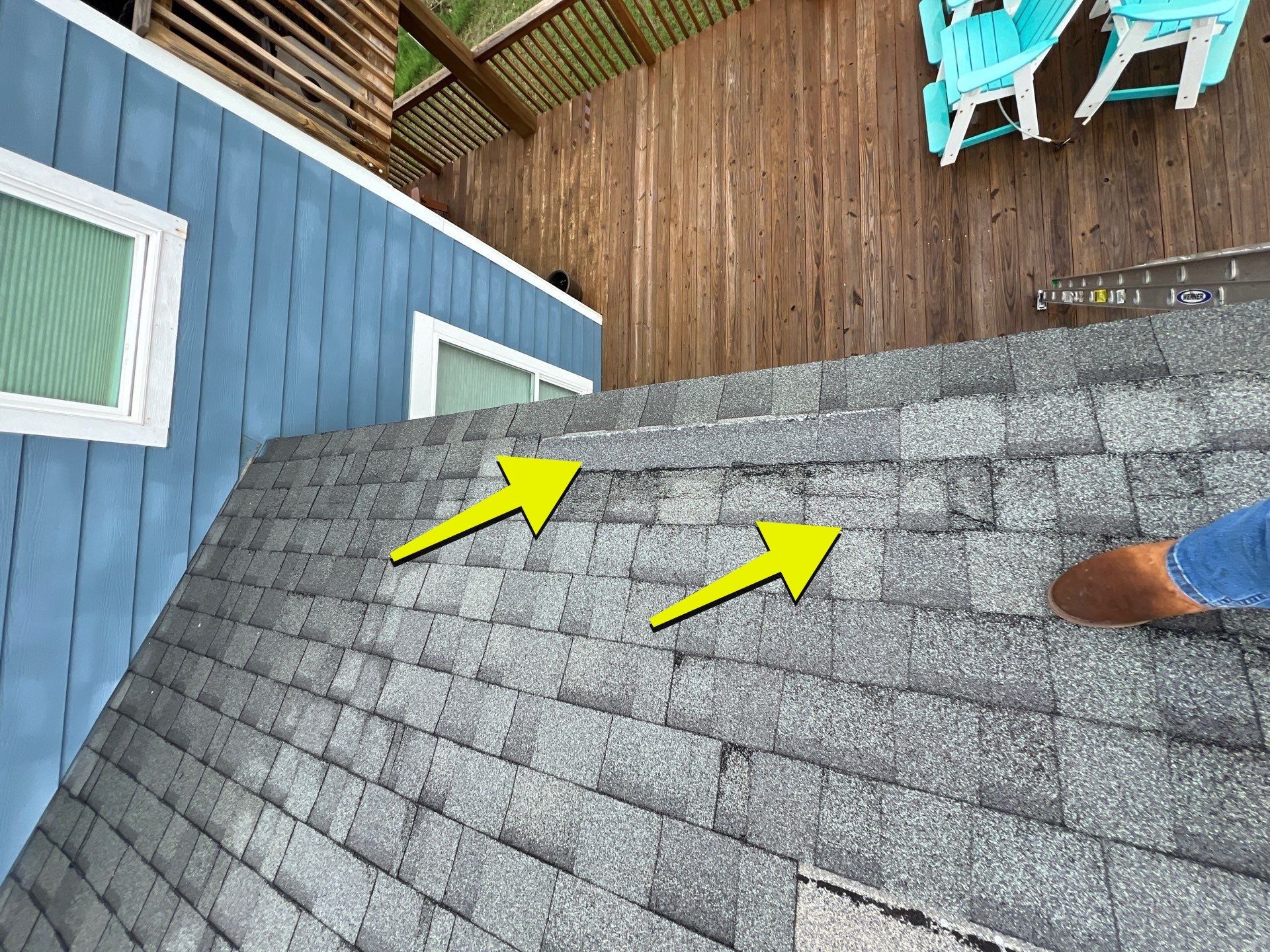 Hail Damage using Owen's Corning Duration (Lifetime) Shingles by Roof Repair Company