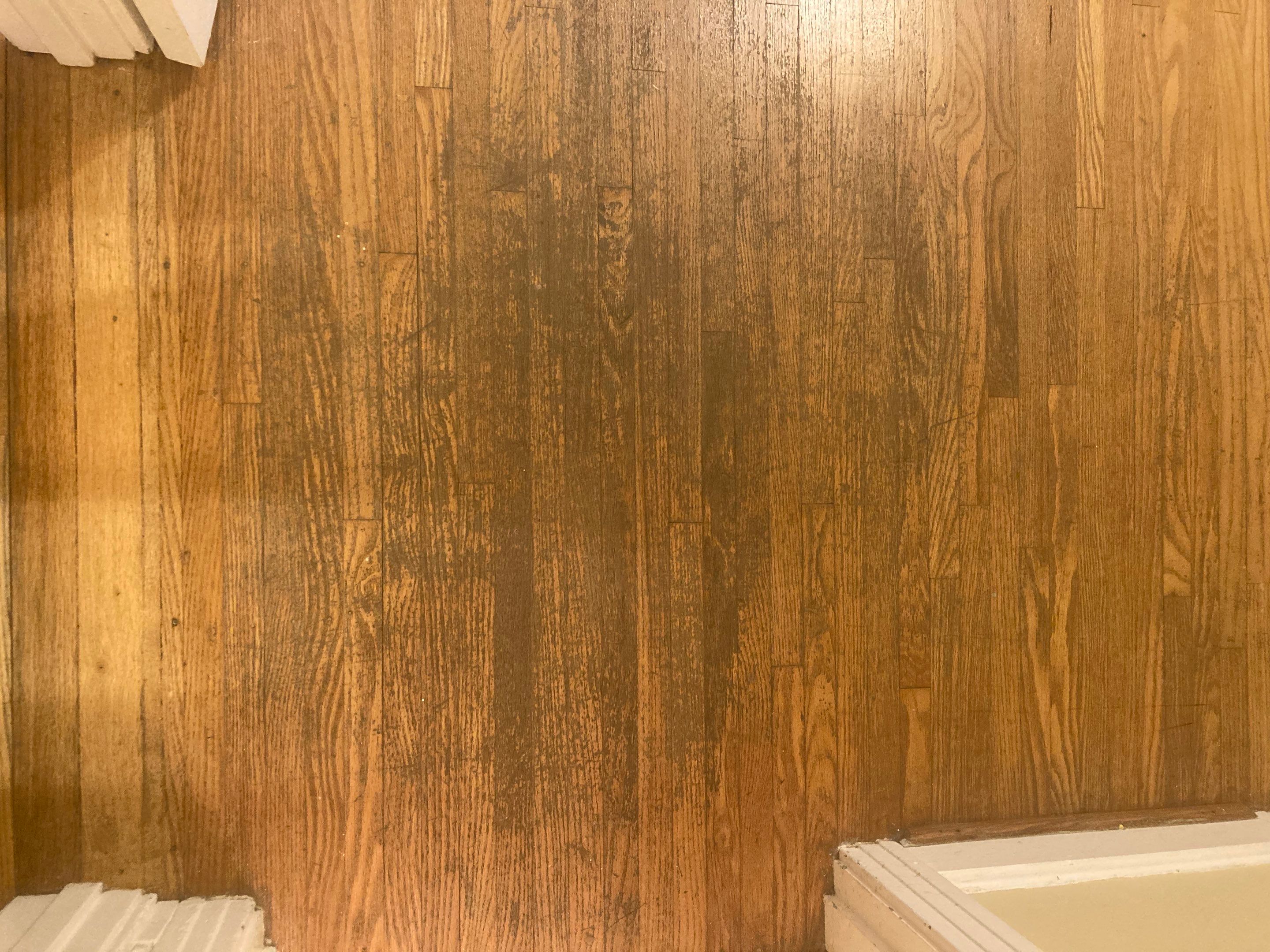 Red and White oak refinish with Duraseal Special Walnut Stain by Footprints Floors of Nashville