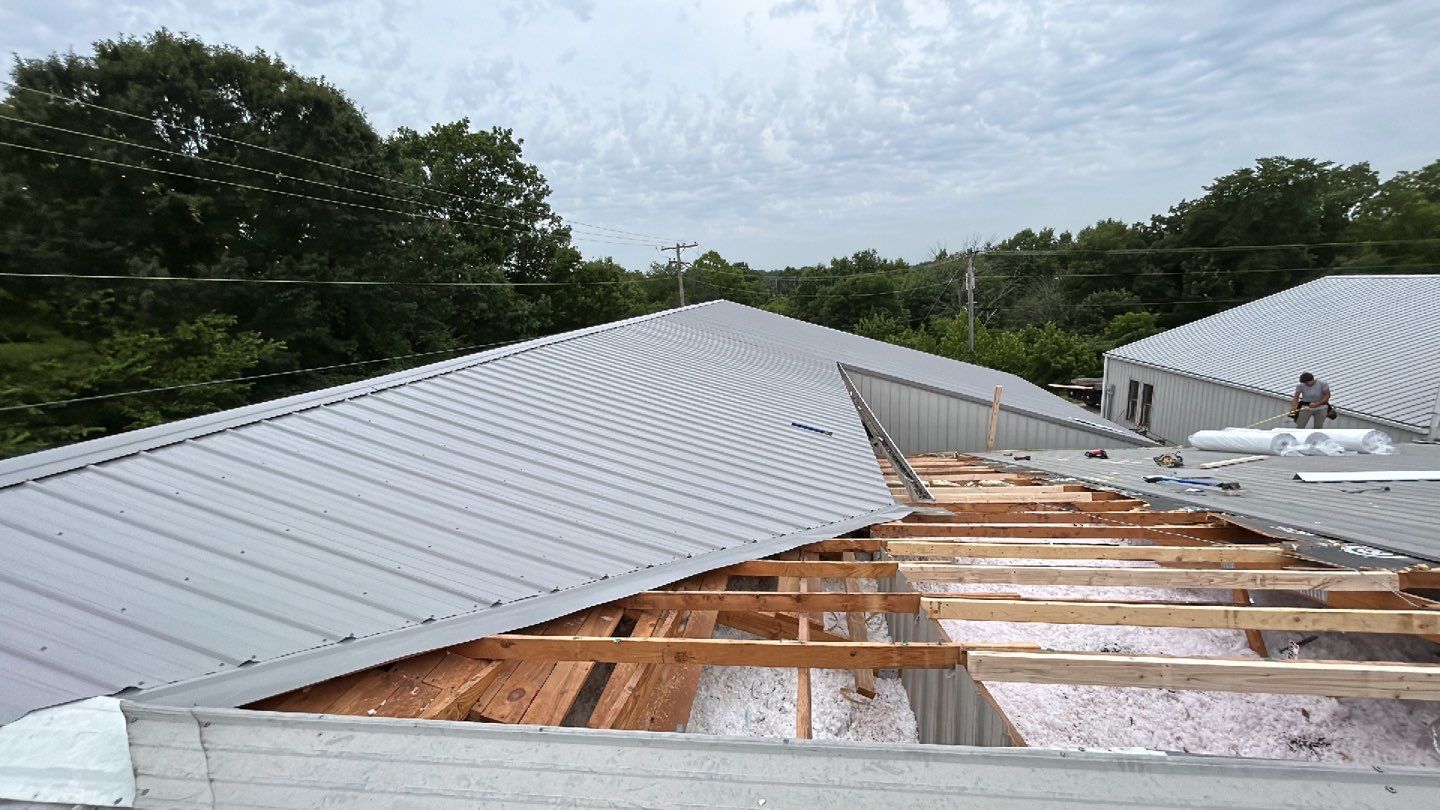 Commercial Metal Roof Replacement - 29 Gauge - Color Grey by Titan Commercial & Residential Roofing