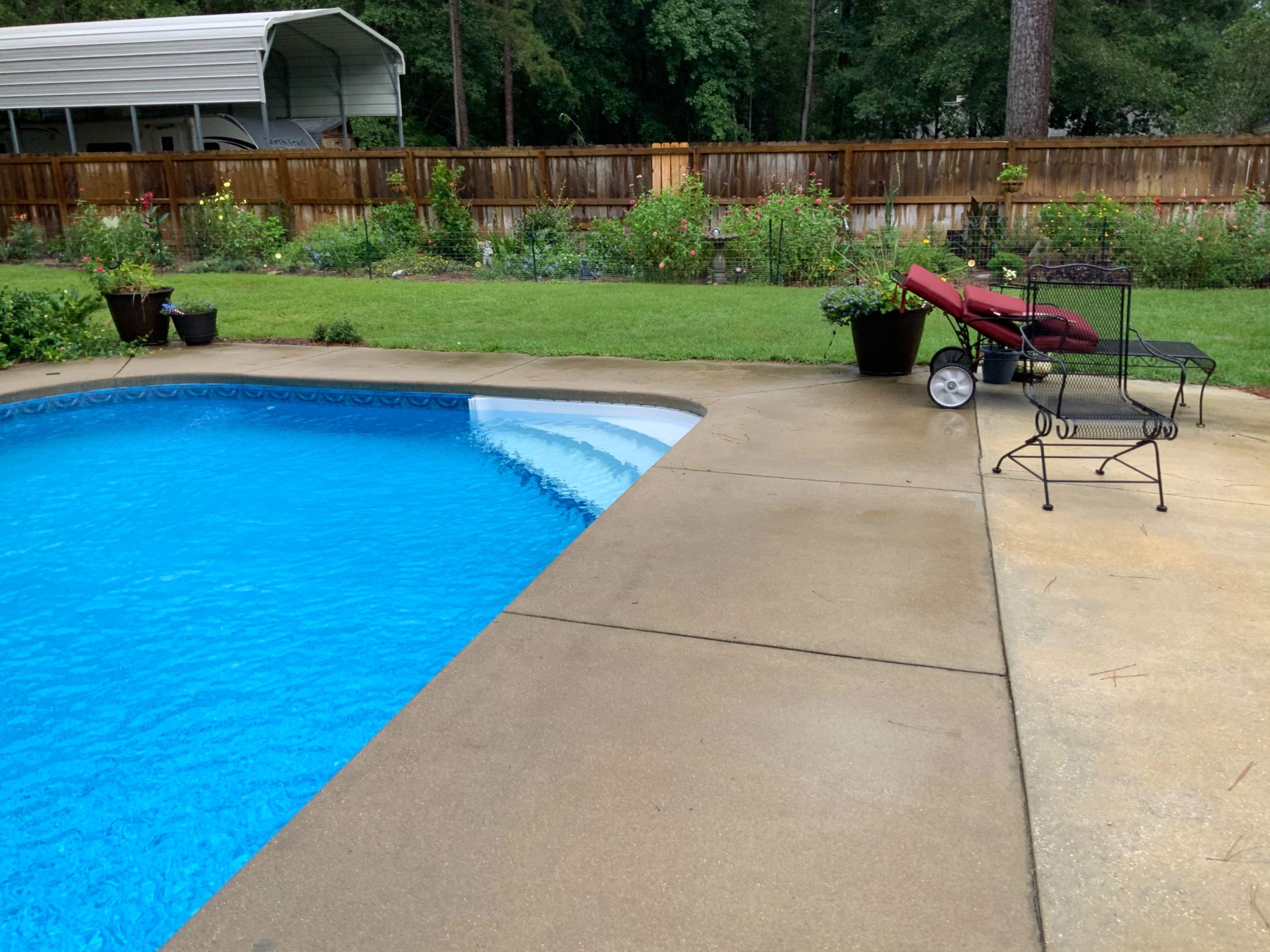 Bob's Beautiful Pool by Deese Elite Concrete Coatings