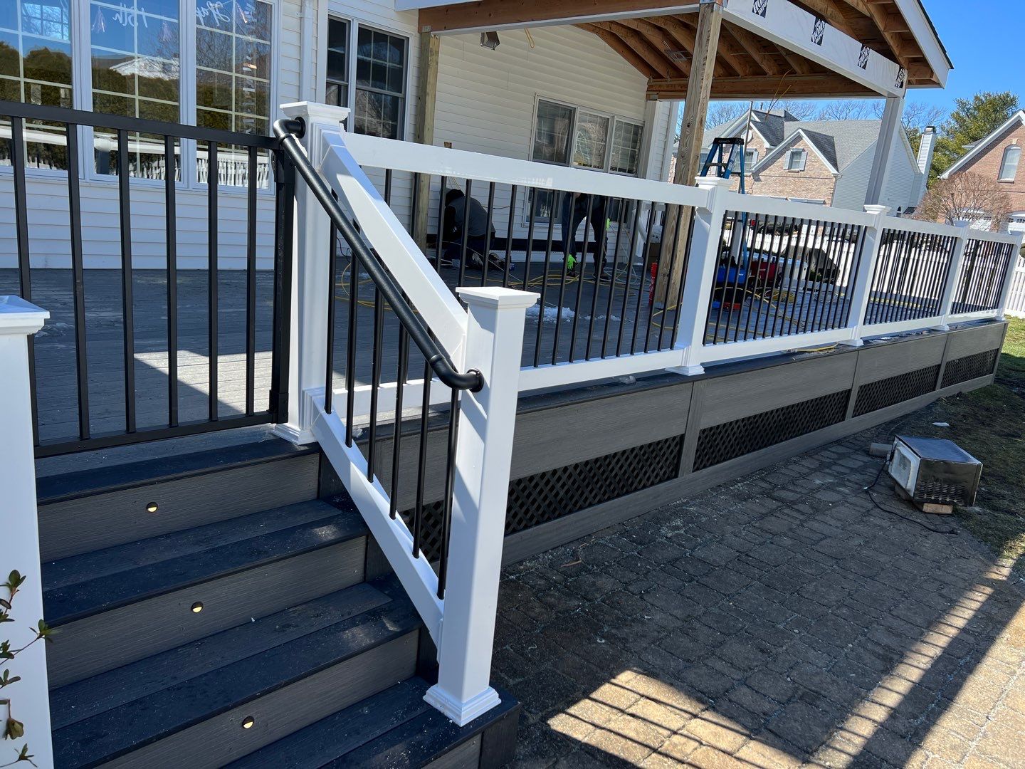 New deck With Porch  by deck guardian