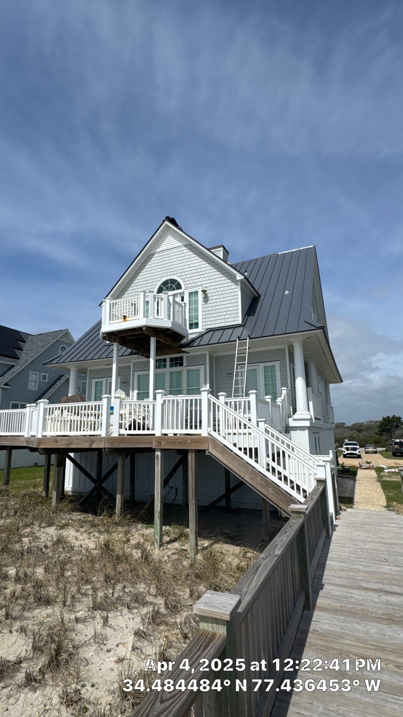 Standing Seam Metal Roof Replacement- North Topsail Beach, NC by Summit Roofing 