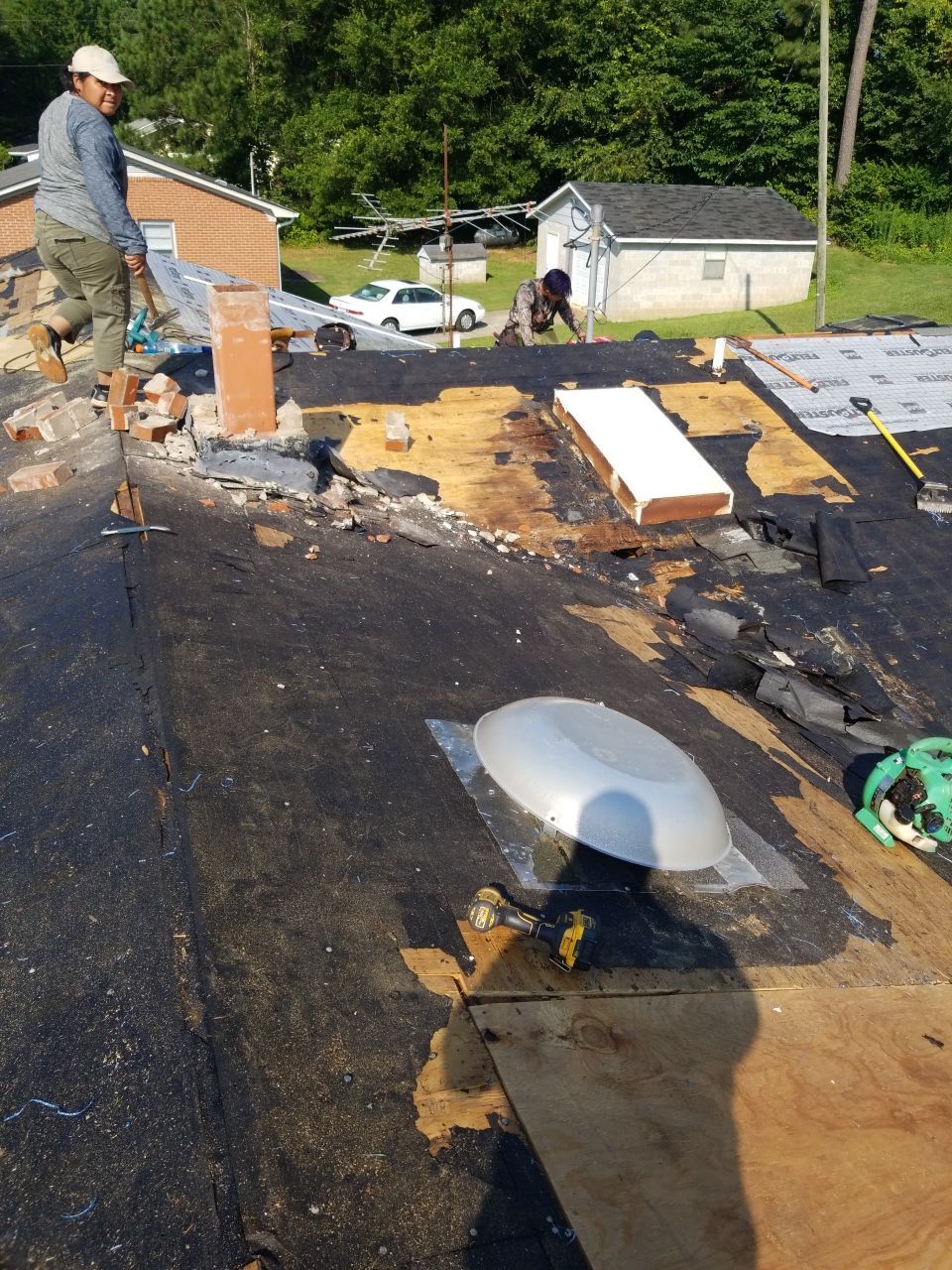 Re-roof by American Roofing NC