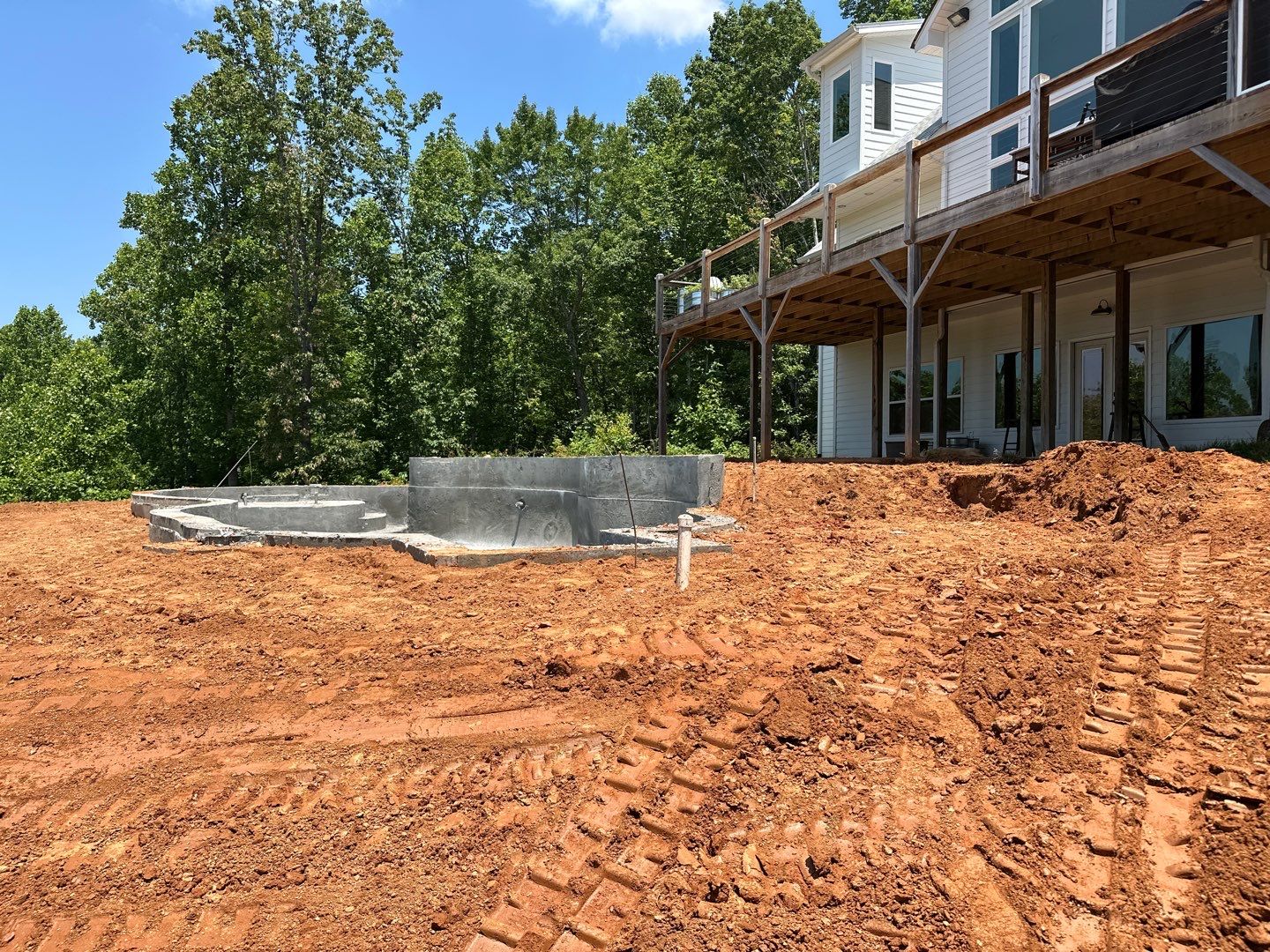 Pool Area Hardscape  by Growing Edge Landscape & Design, Inc.