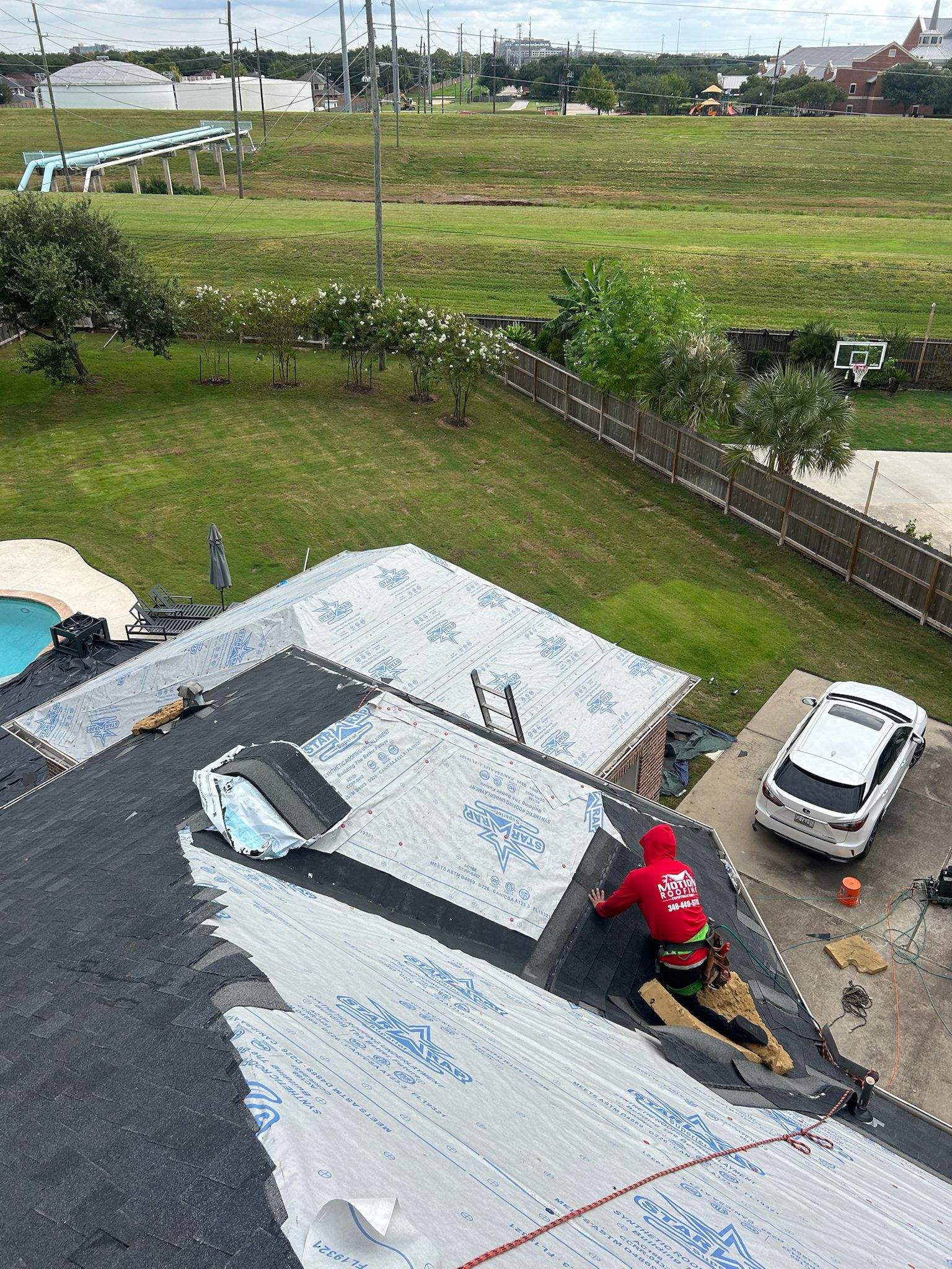 Project in Sugar Land by Motion Roofing
