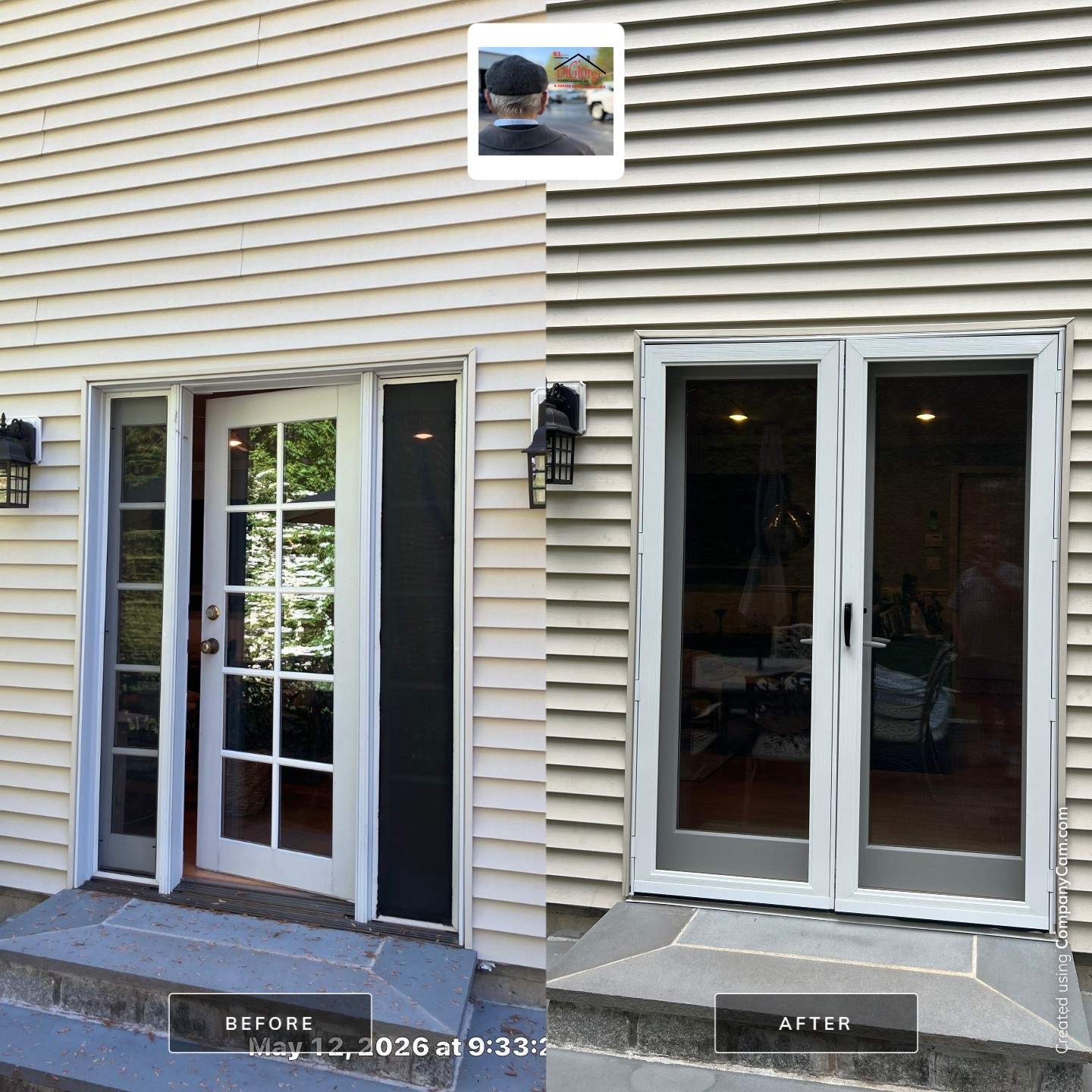 Beautiful Infinity by Marvin Patio Door Installation by DiGiorgi Roofing and Siding Inc