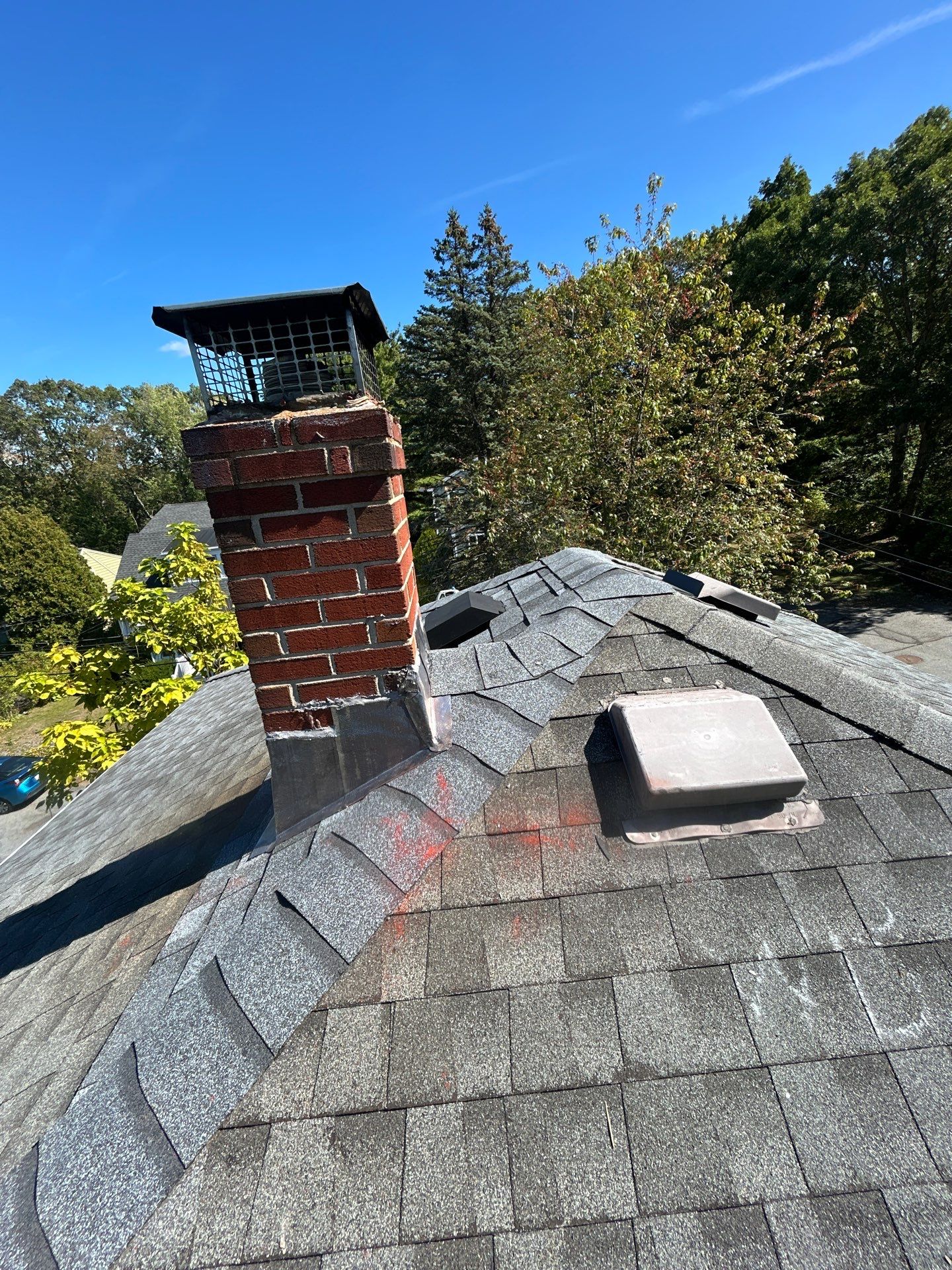 Chimney Area Roof Repair – Lexington, MA by Mighty Dog Roofing of Greater Middlesex County