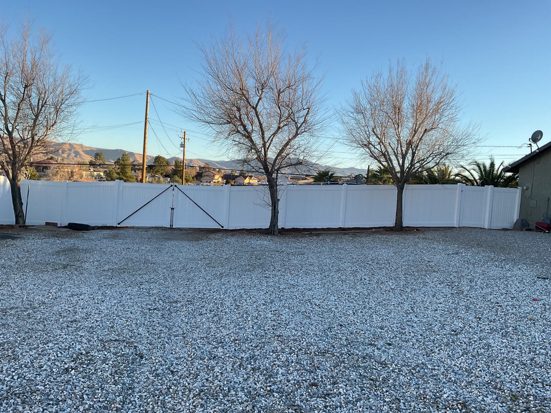 Replacement of old chain link fence by Fence Guys Inc. 