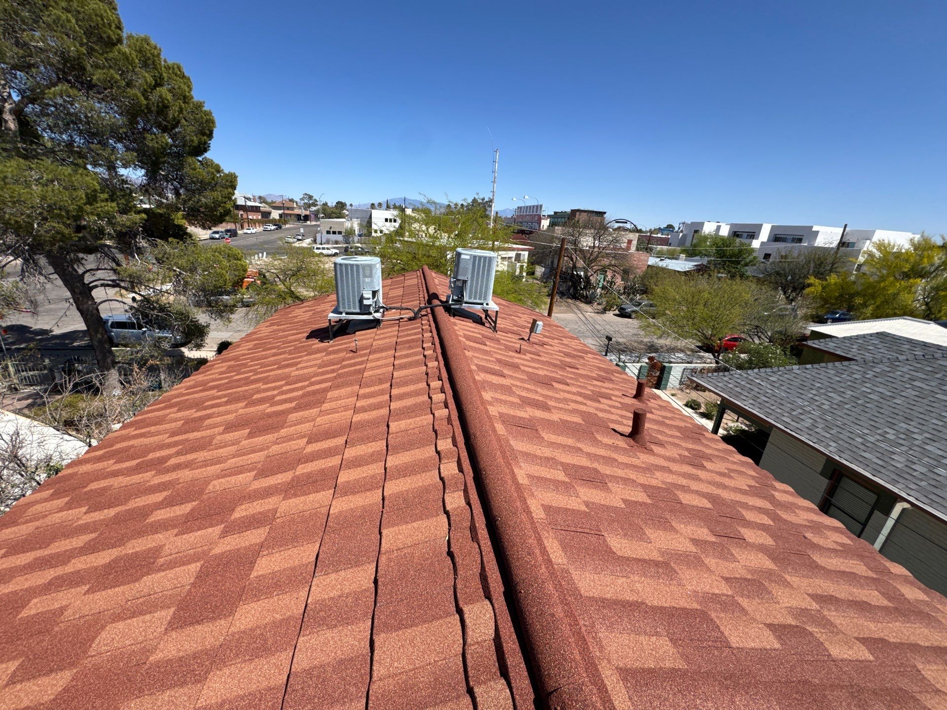 Rustic Red Stone Coated Steel by Reimagine Roofing