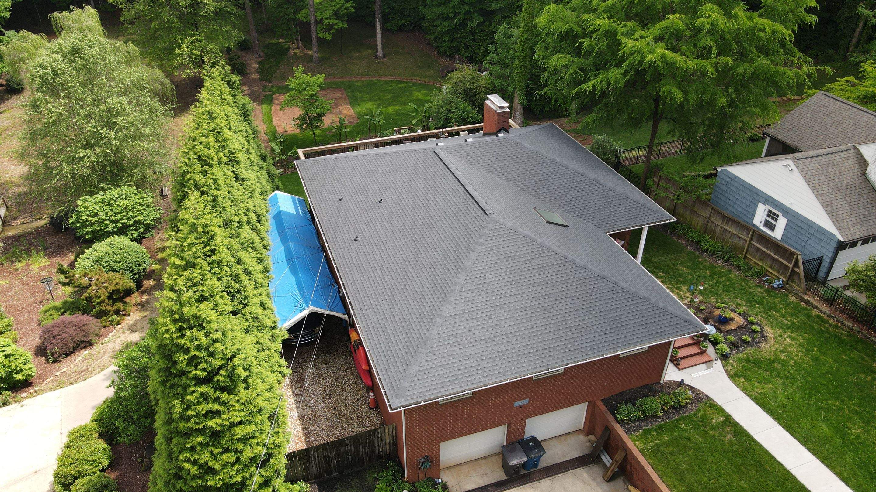 Residential Roofing Installation using GAF Timberline HDZ Charcoal by RISE Roofing & Restoration, LLC