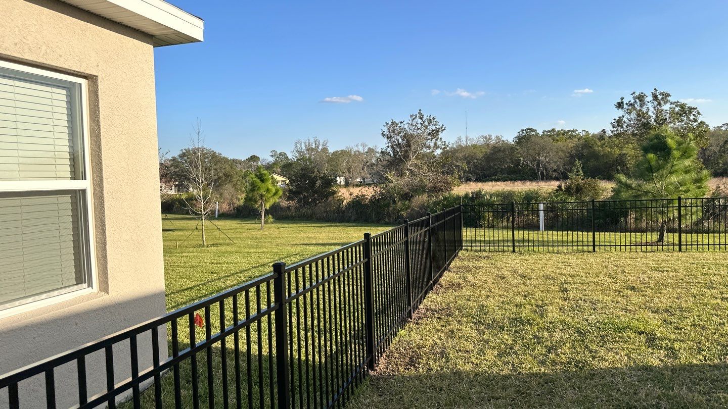 Aluminum Fence Installation using Black 3 Rail Aluminum Fence by Asap fence and gates, LLC