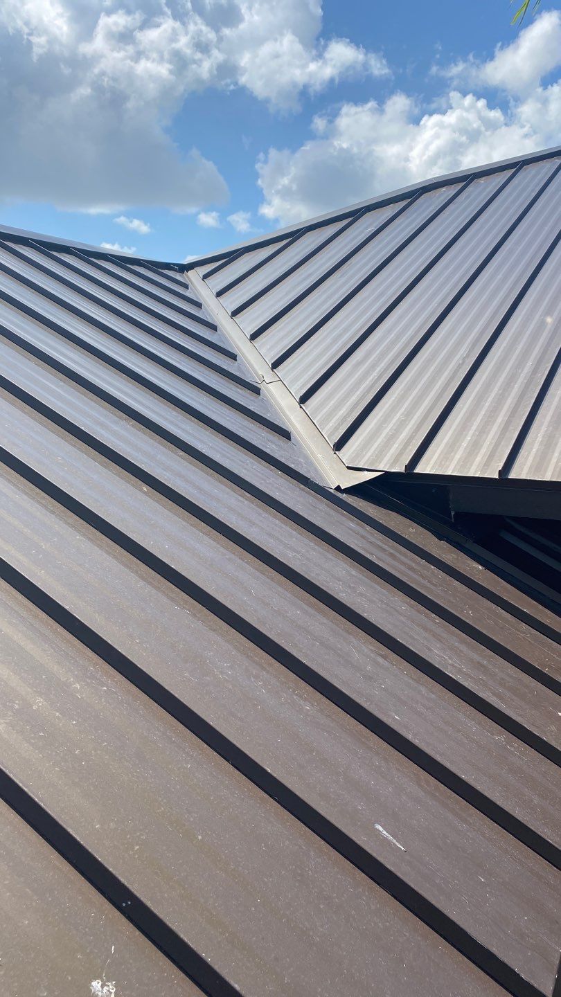 Residential Roofing Installation using Standing Seam Metal Roof in Cape Coral, FL by International Roofing