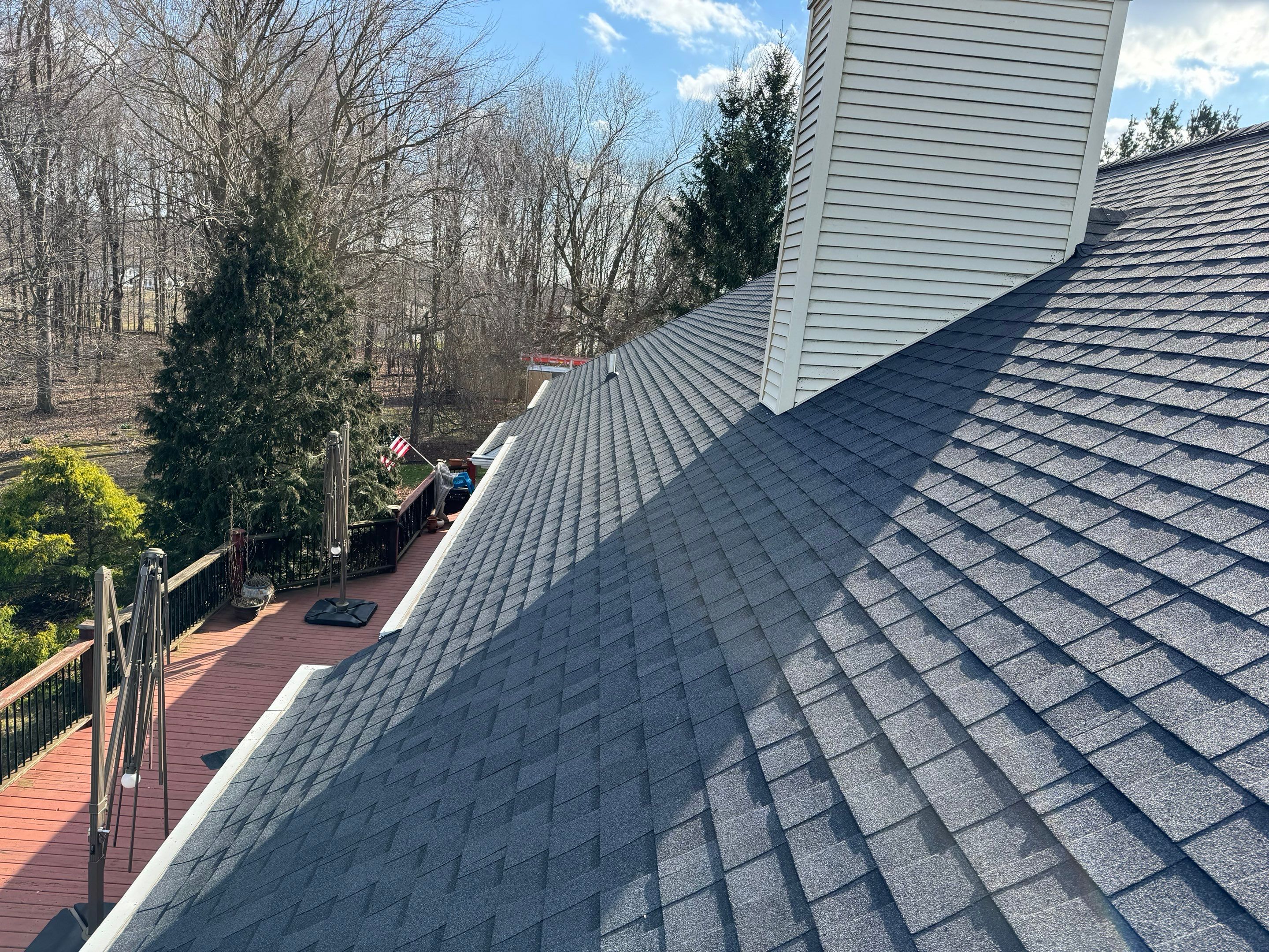 Residential Roofing Installation using Certainteed Landmark ClimateFlex by GRACCO