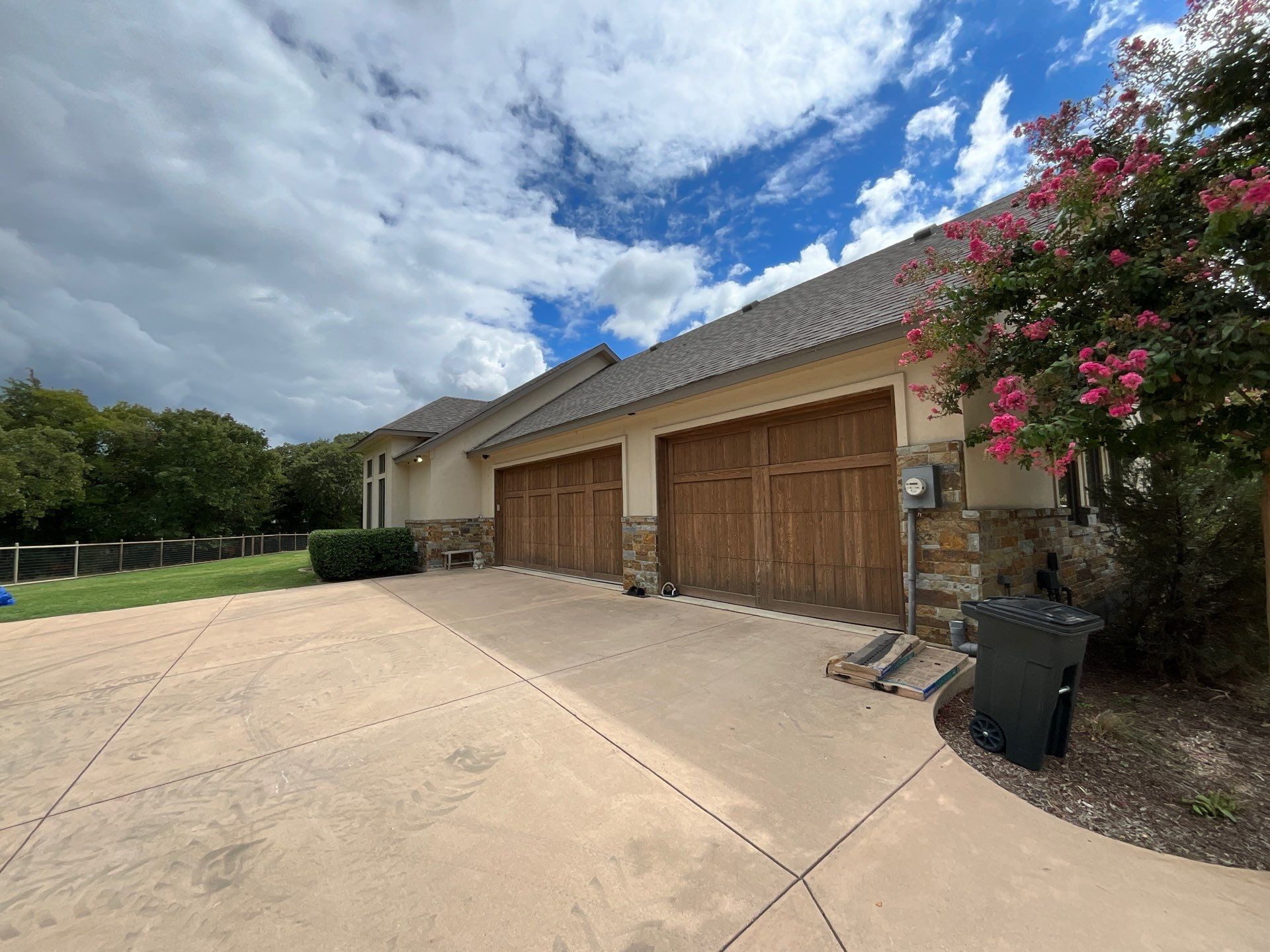 Insurance Claim Roof and Gutters using Certainteed Landmark Weathered Wood by Tex-Line Roofing
