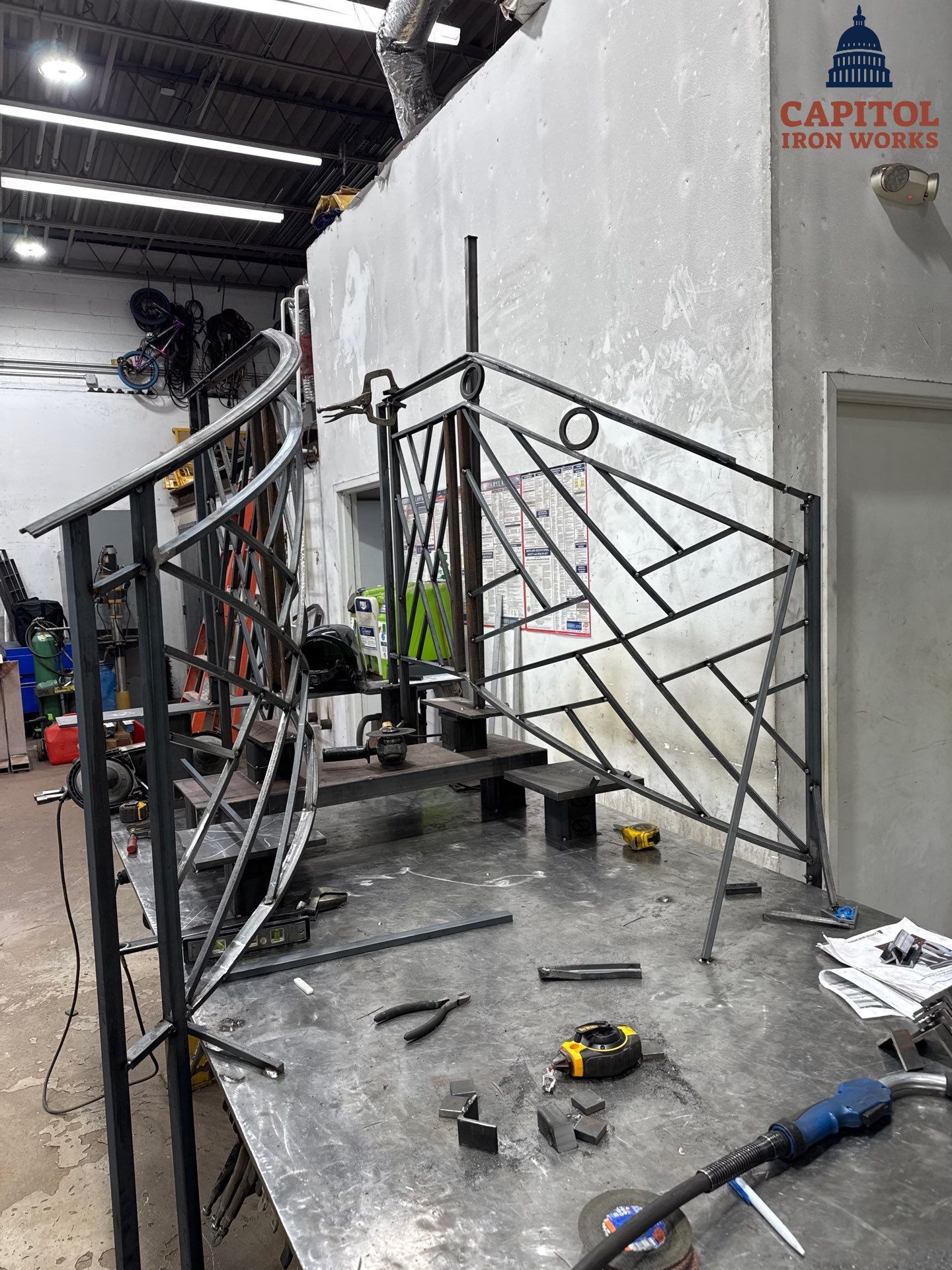 Modern Chippendale Iron Railings – Residential Installation – Potomac, MD by Capitol Iron Works