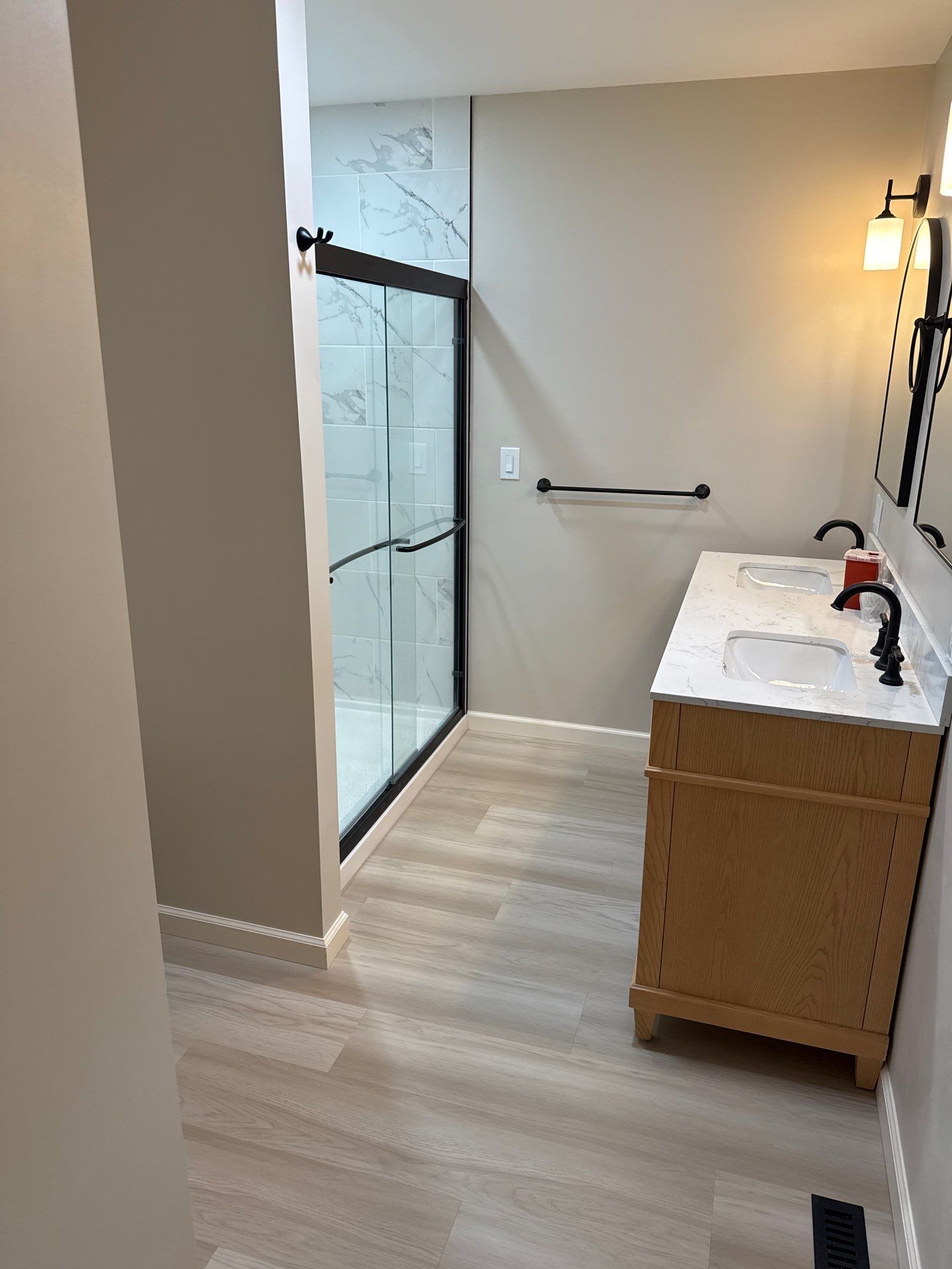 Bathroom and Powder Room Remodel by For Him Contracting