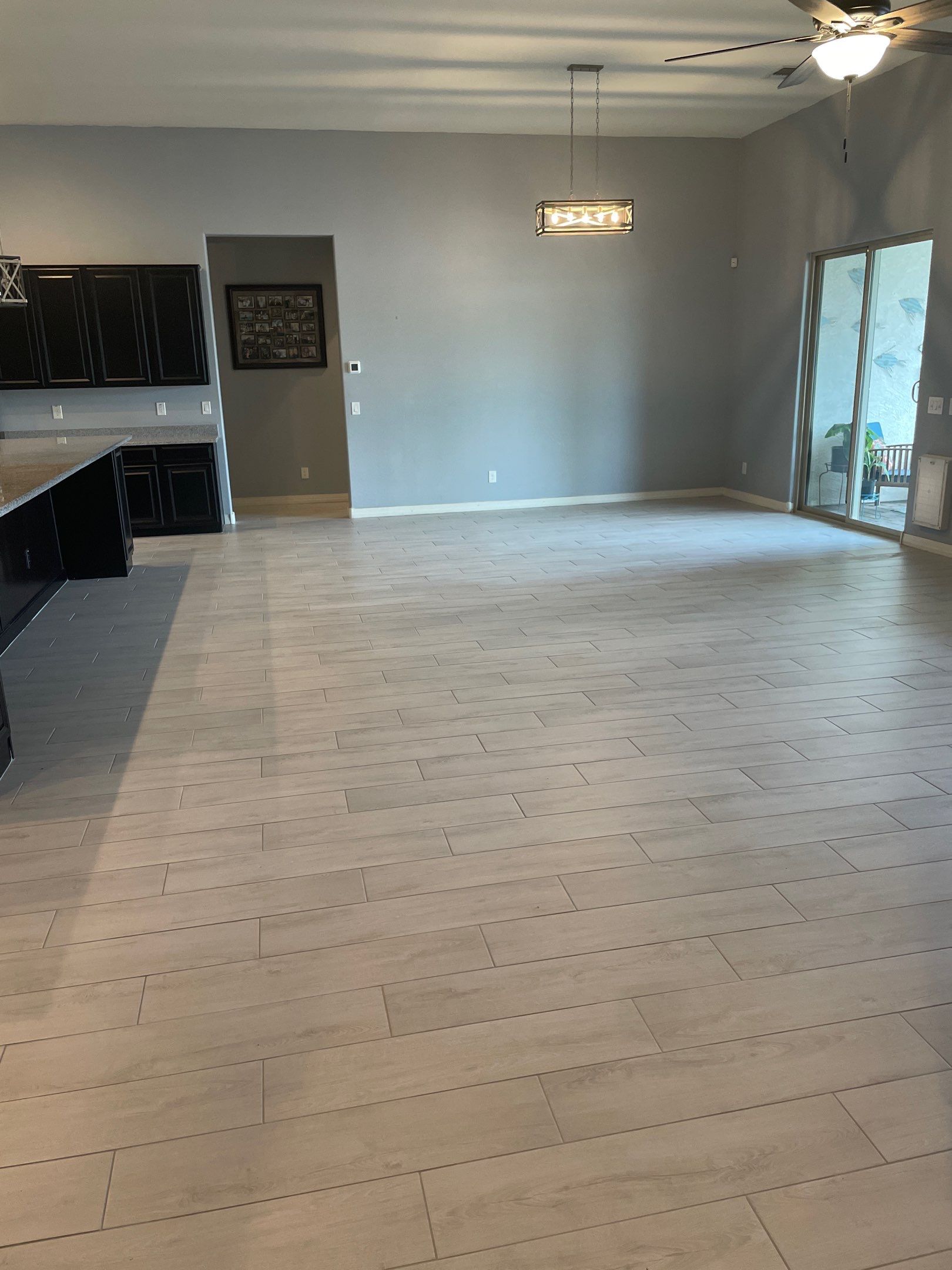 Wood Look Tile Floors and an Extra Large Shower  by Footprints Floors of Chandler 