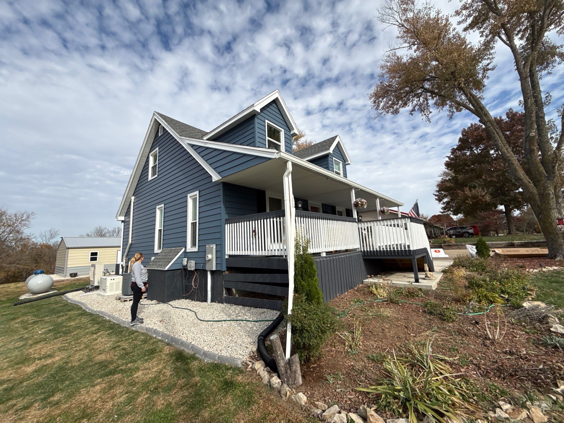 Out with the Old , in with the Blue  by EEC  Windows, Siding & Roofing 